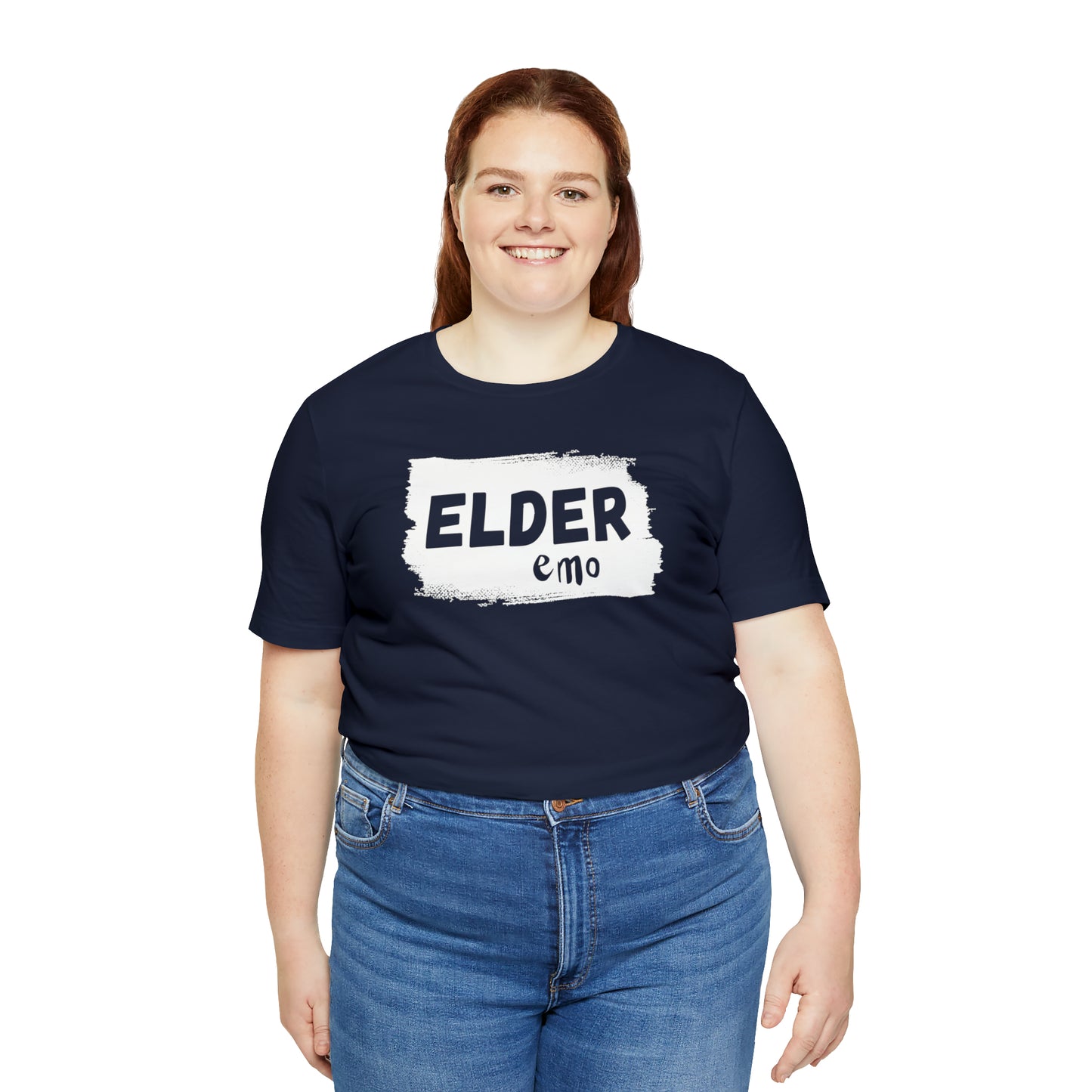 WHITE LETTER Elder Emo, Unisex Jersey Short Sleeve Tee