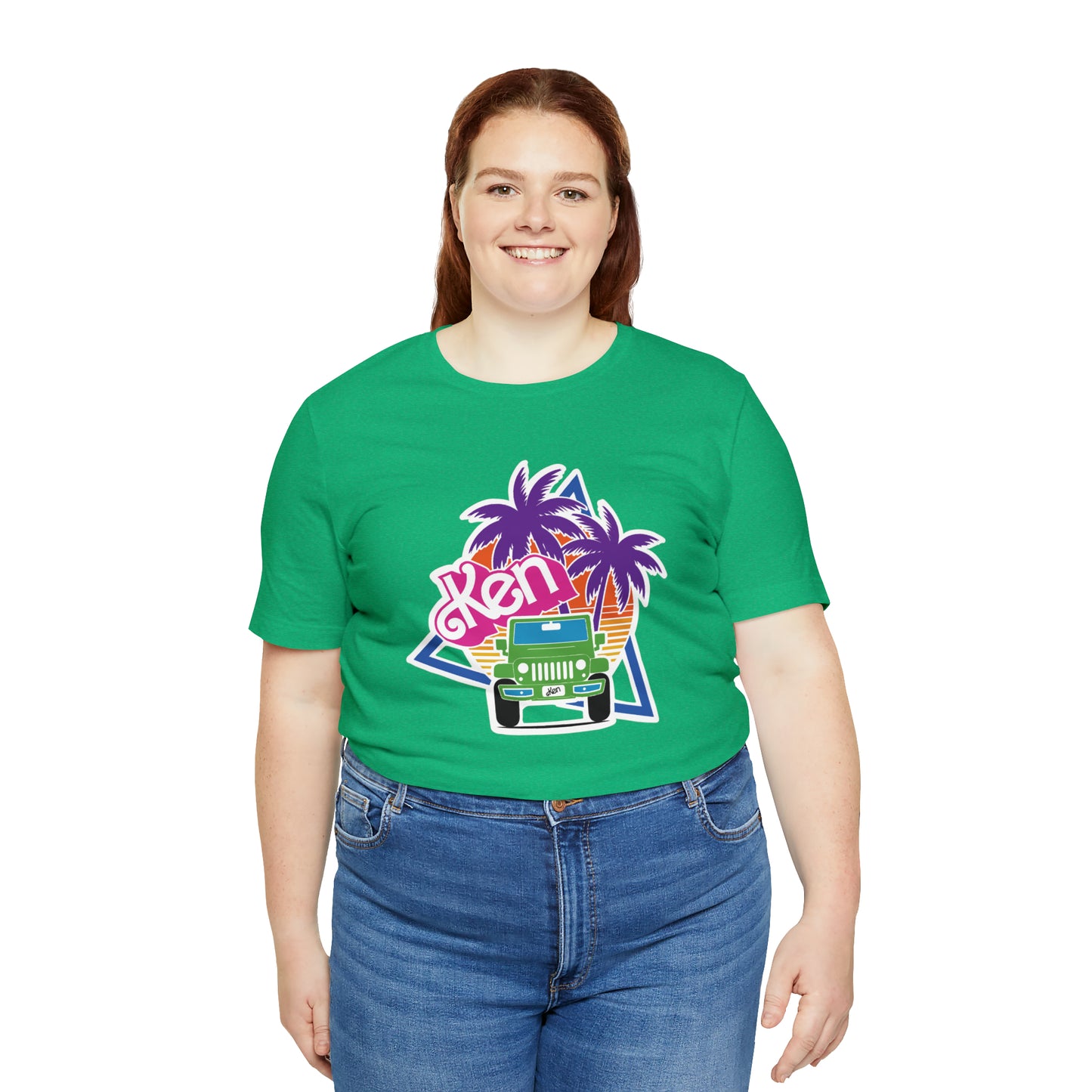Green Ken, Beep Beep KEN Jeep, Unisex Jersey Short Sleeve Tee