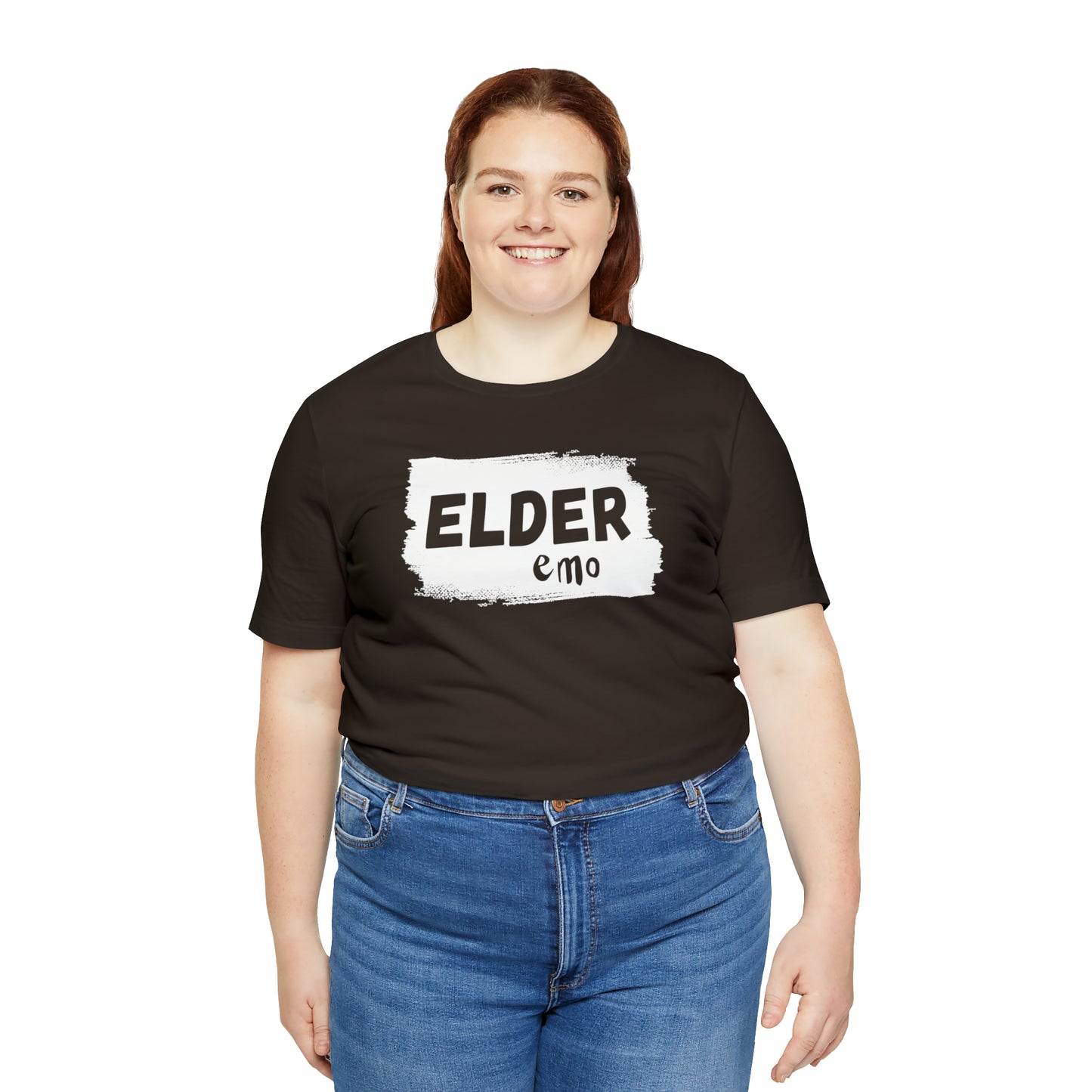 WHITE LETTER Elder Emo, Unisex Jersey Short Sleeve Tee