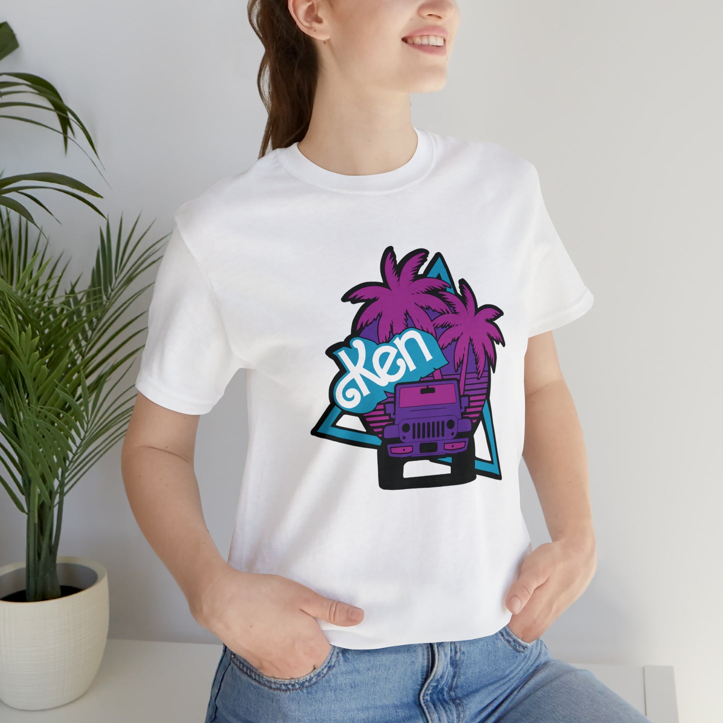 Neon Ken, Beep Beep KEN Jeep, Unisex Jersey Short Sleeve Tee