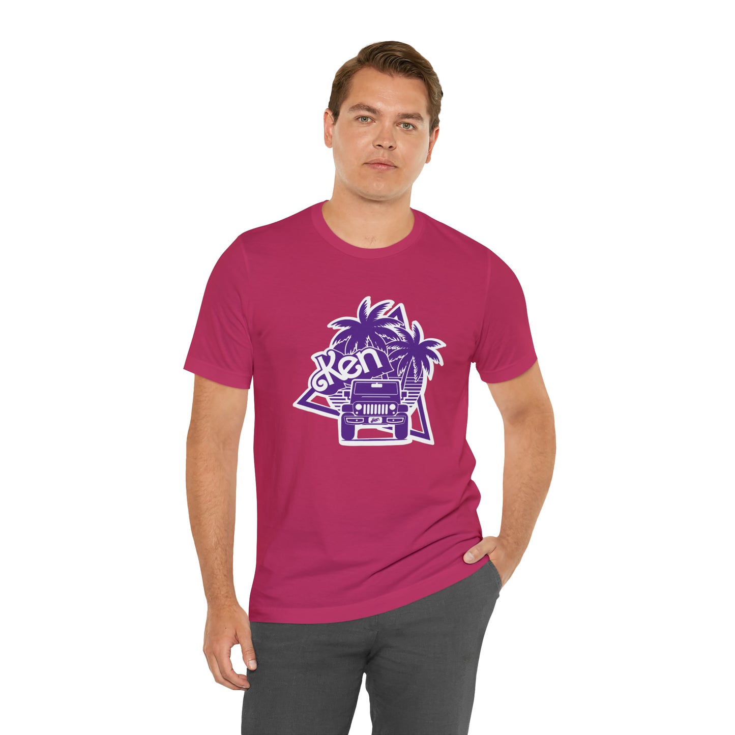 All Purple Ken, Beep Beep KEN Jeep, Unisex Jersey Short Sleeve Tee