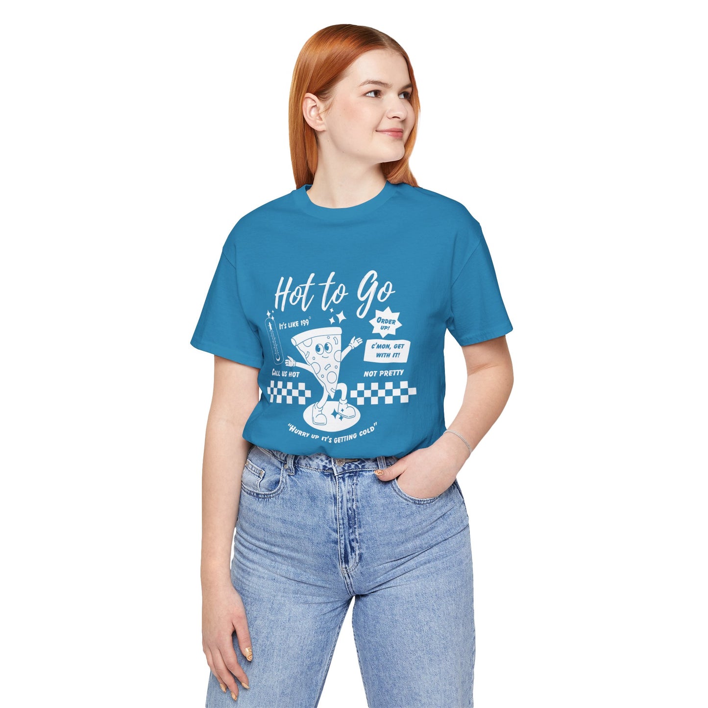 HOT TO GO White Text - Unisex Shirt
