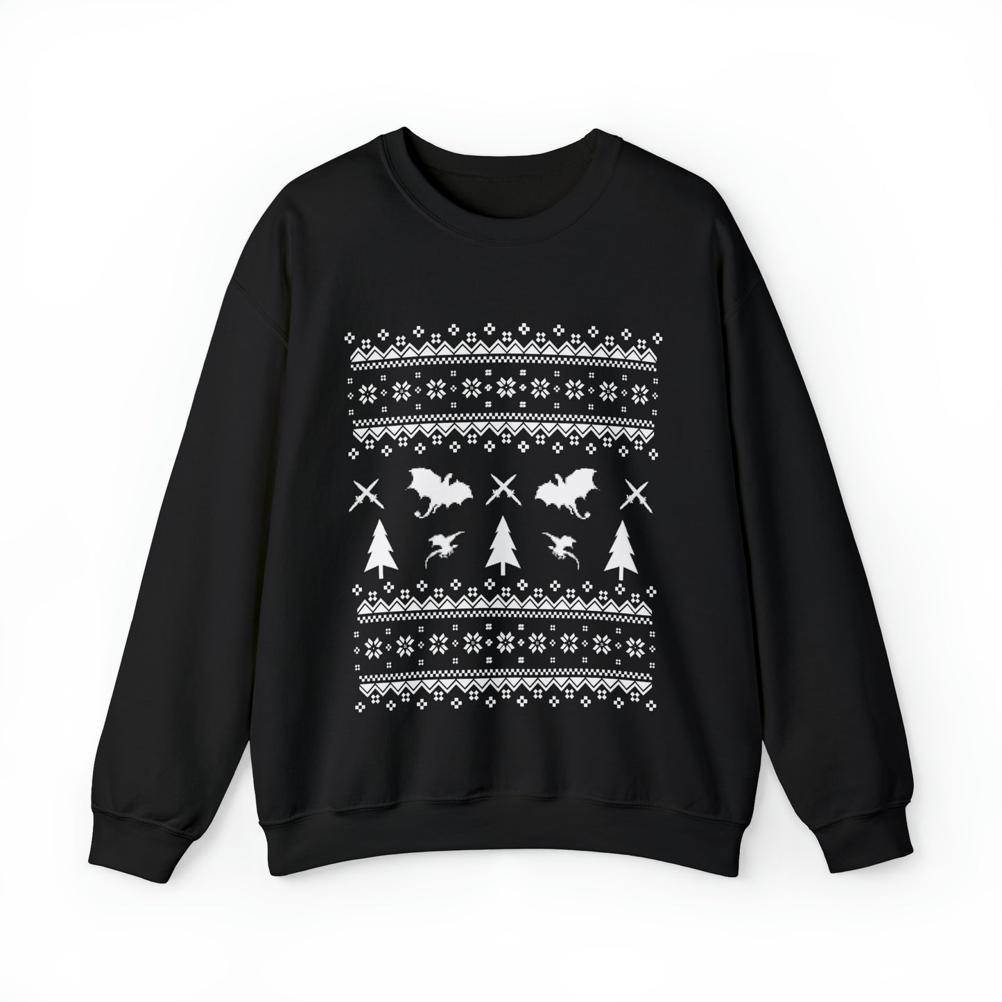 8-Bit Dragon Christmas version 1 - Unisex Sweatshirt