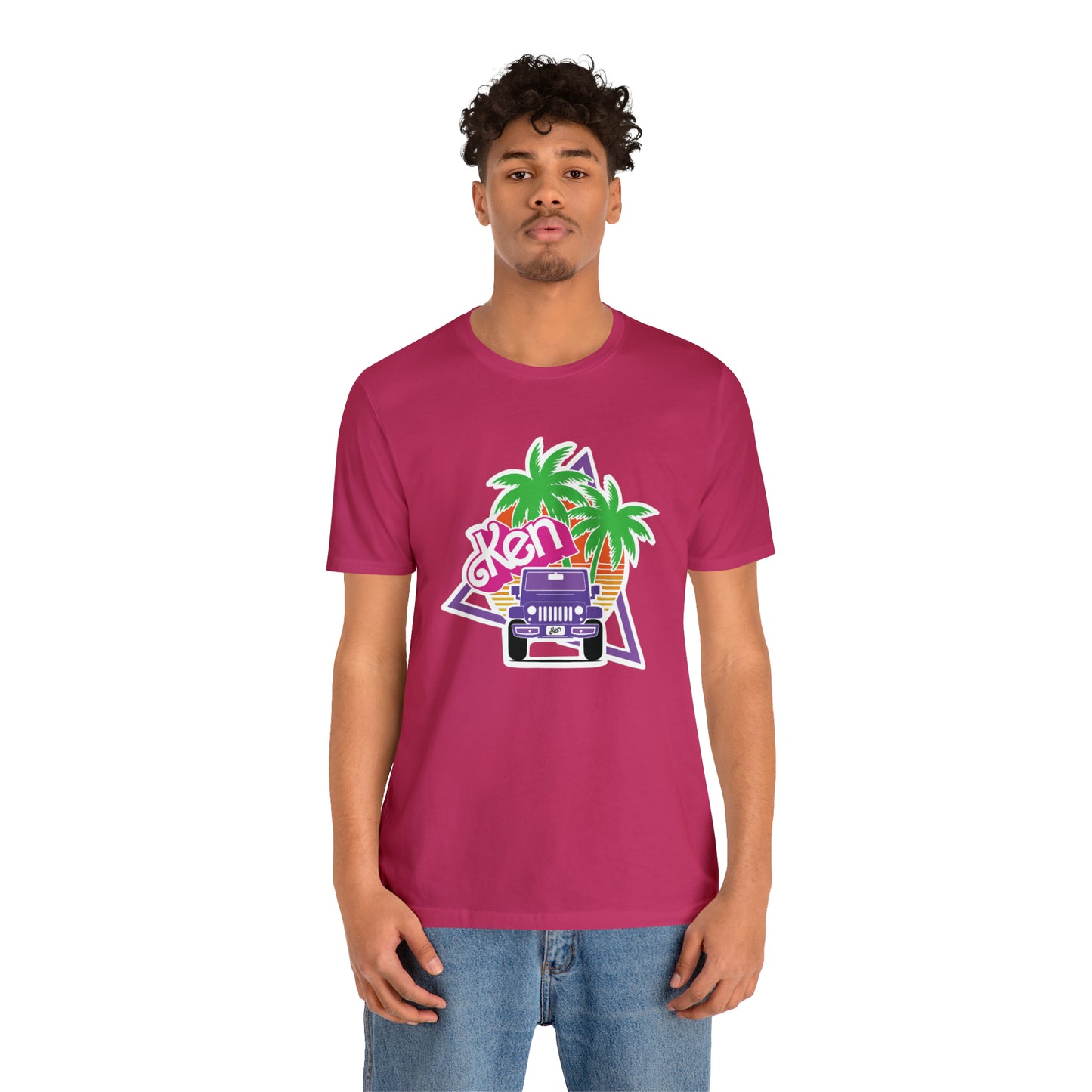 Purple Ken, Beep Beep KEN Jeep, Unisex Jersey Short Sleeve Tee
