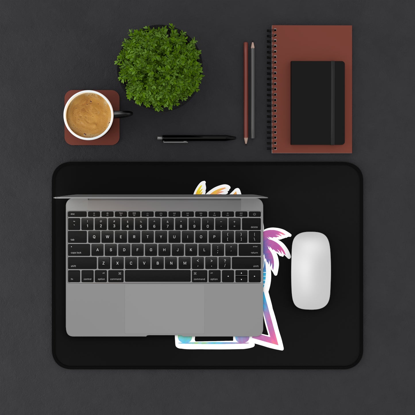 Ken Tie dye Desk Mat, 12 x 18 inches