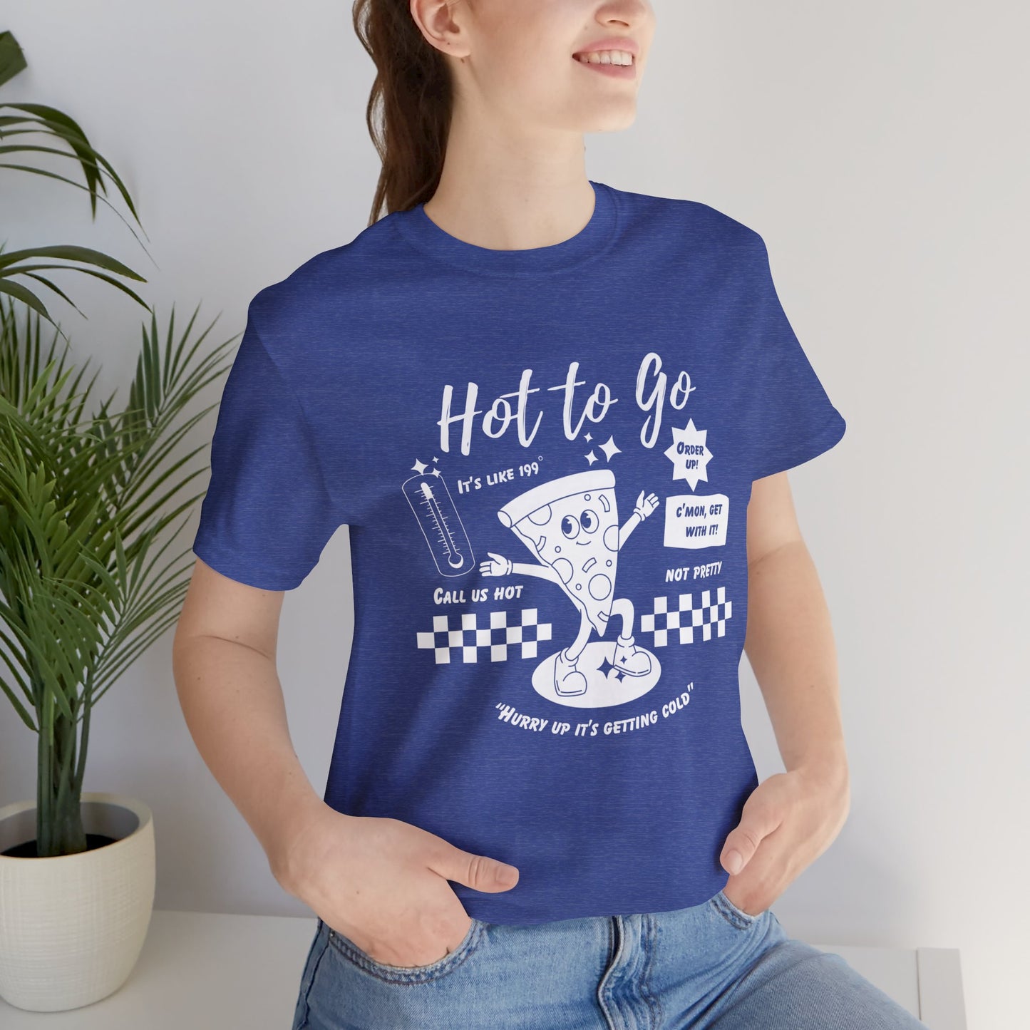HOT TO GO White Text - Unisex Shirt