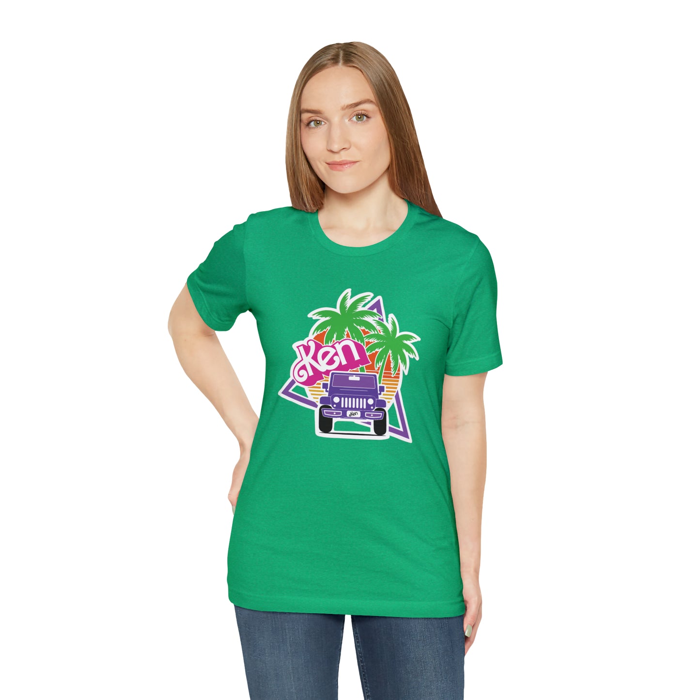 Purple Ken, Beep Beep KEN Jeep, Unisex Jersey Short Sleeve Tee