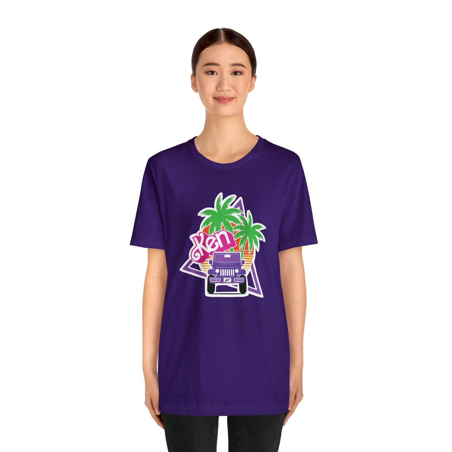 Purple Ken, Beep Beep KEN Jeep, Unisex Jersey Short Sleeve Tee