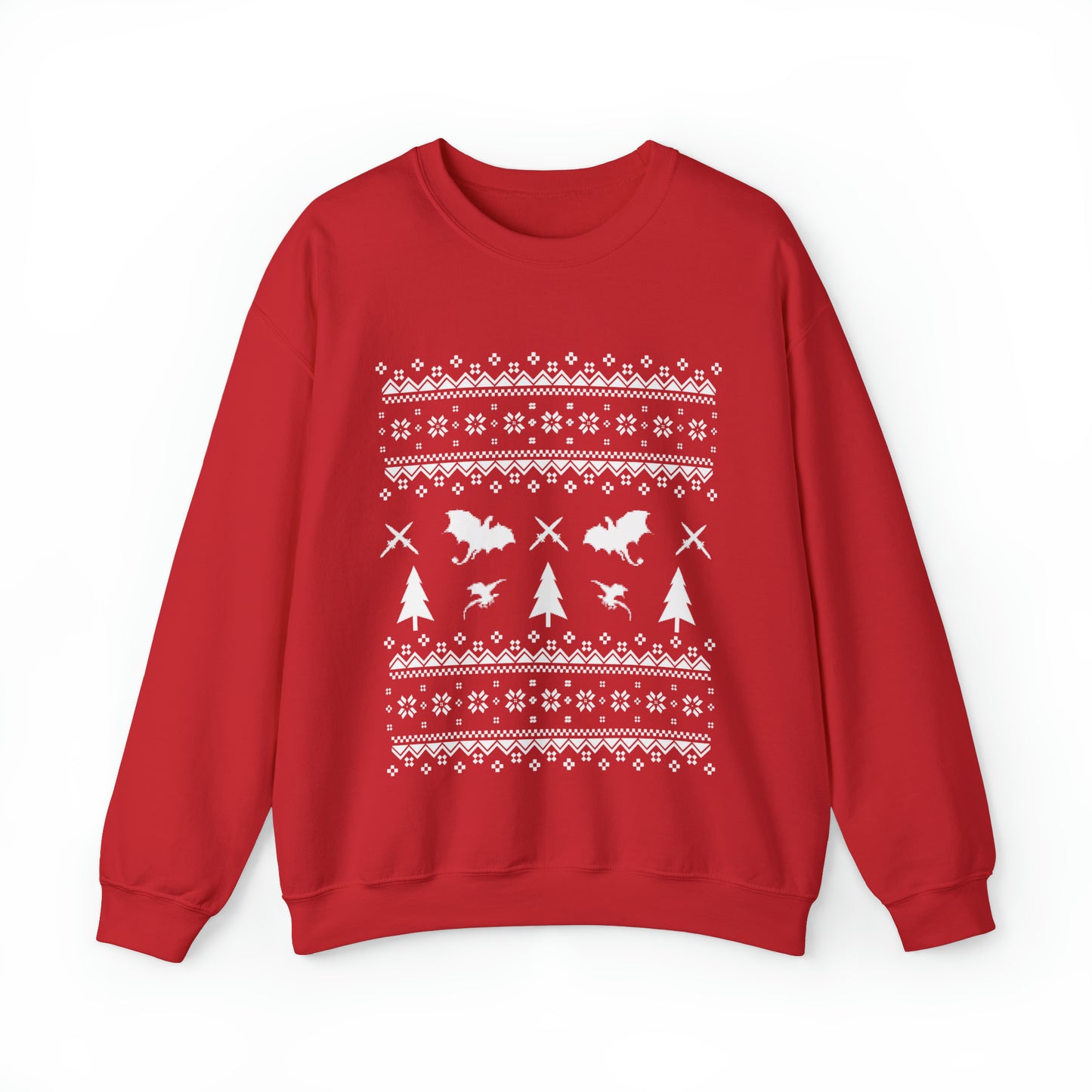 8-Bit Dragon Christmas version 1 - Unisex Sweatshirt