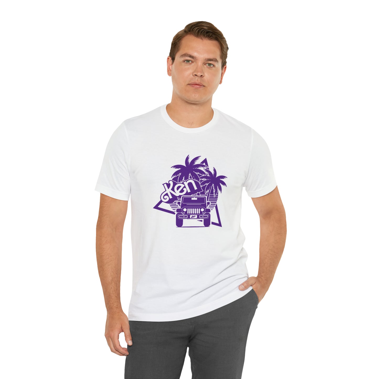 All Purple Ken, Beep Beep KEN Jeep, Unisex Jersey Short Sleeve Tee