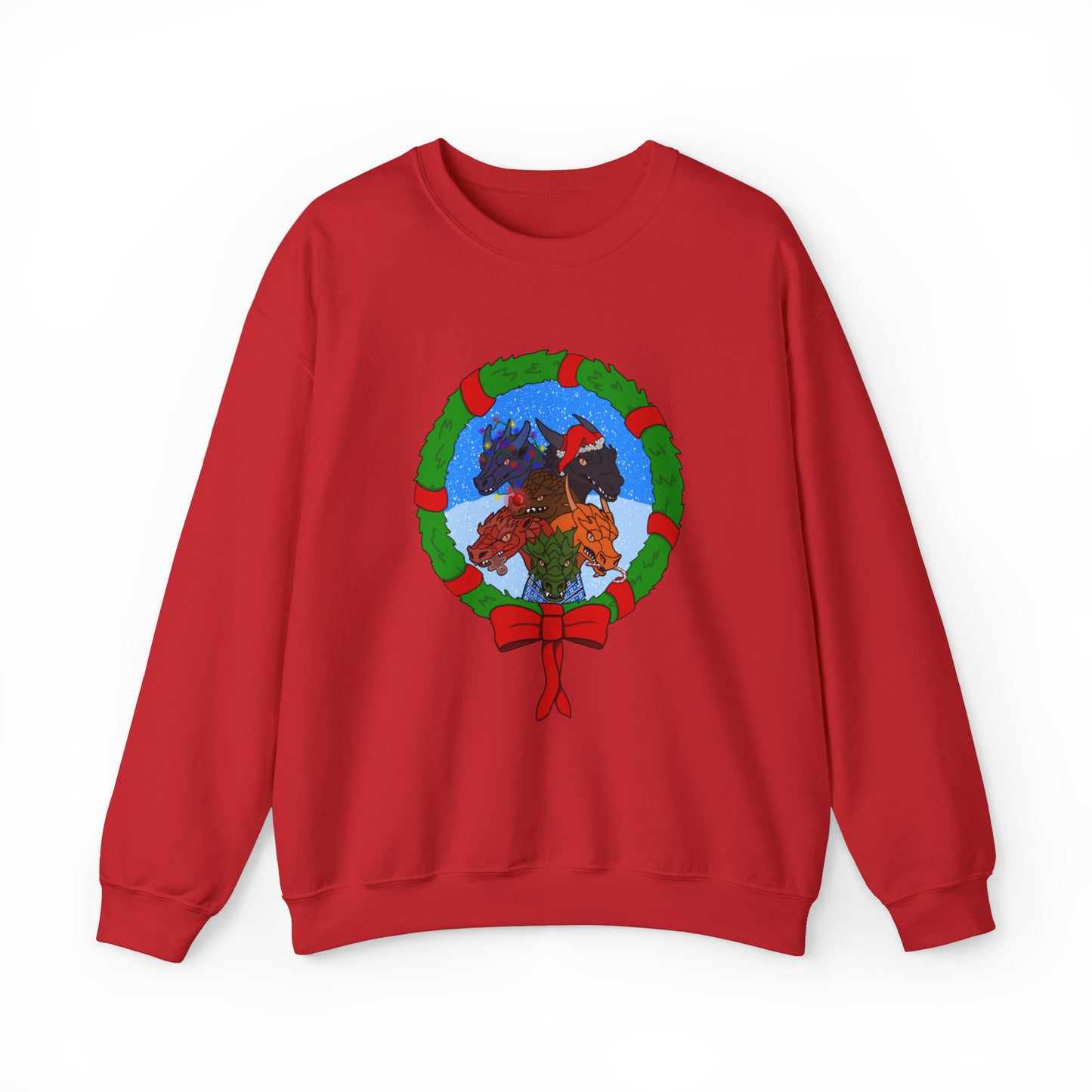 Dragon Christmas with snow - Unisex Sweatshirt