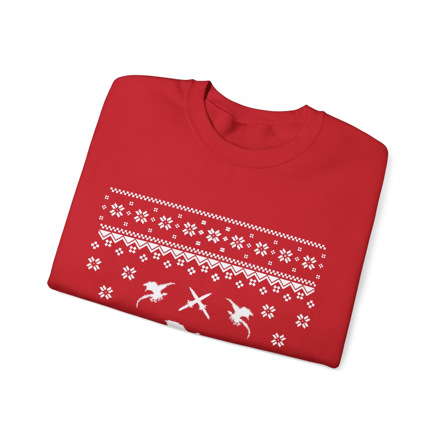 8-Bit Dragon Christmas version 4 - Unisex Sweatshirt