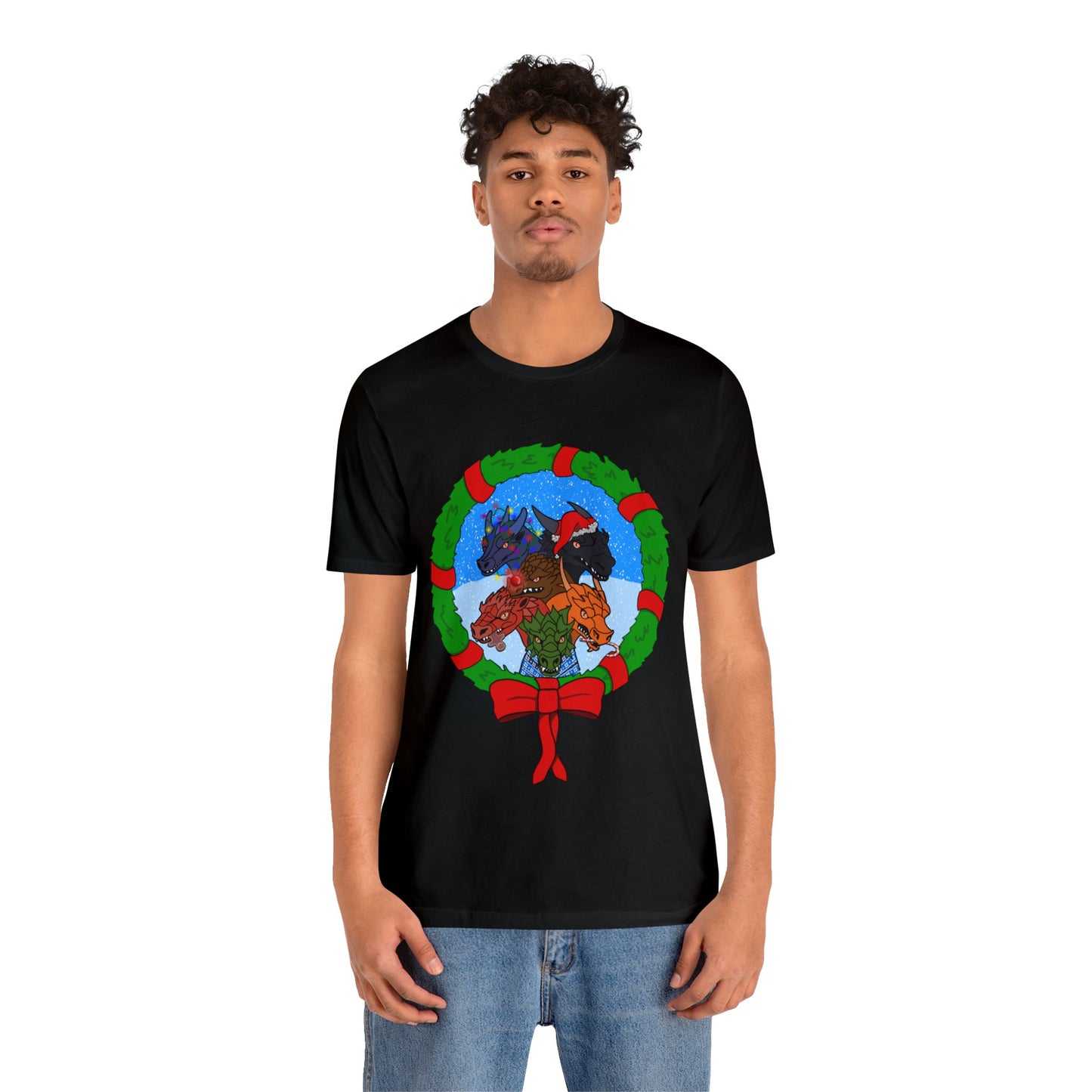 Dragon Christmas with Snowglobe Version - Unisex T-shirt