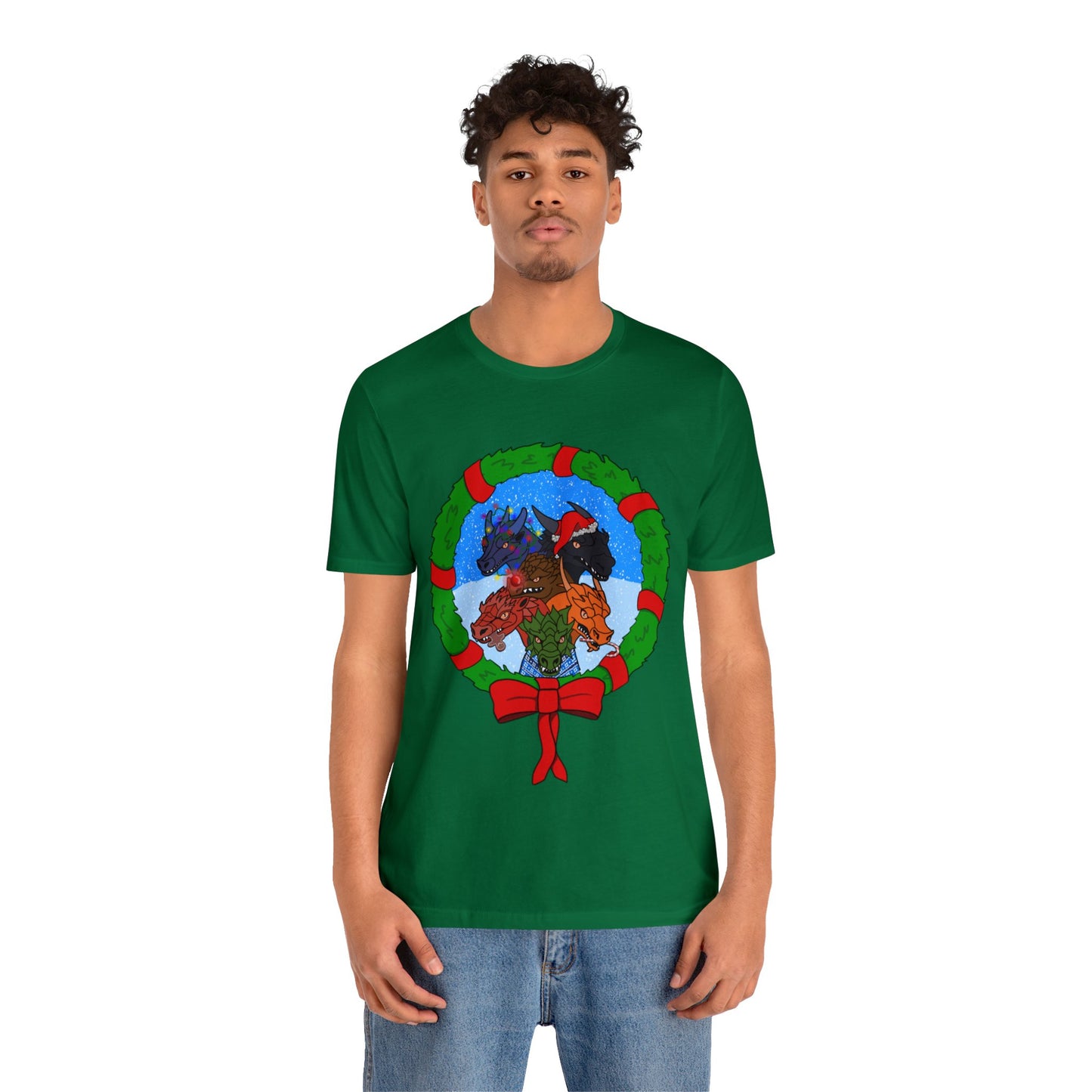 Dragon Christmas with Snowglobe Version - Unisex T-shirt