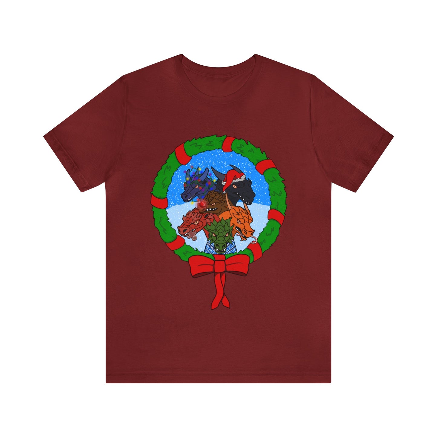 Dragon Christmas with Snowglobe Version - Unisex T-shirt