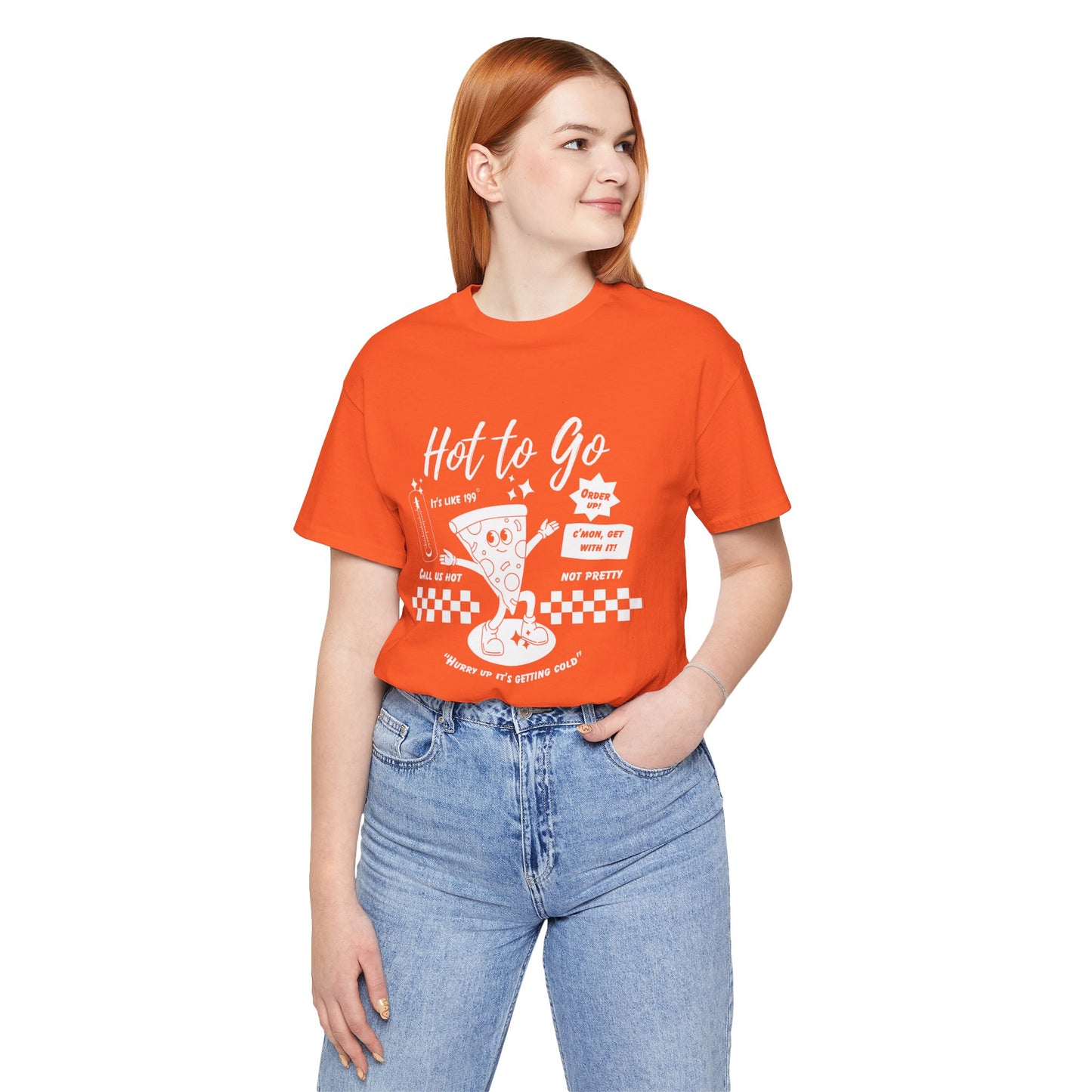 HOT TO GO White Text - Unisex Shirt