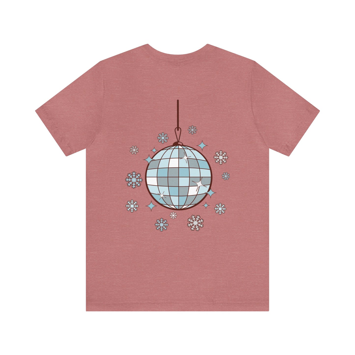 Silver and Blue - Groovy and Bright Jingle Disco Ball - Unisex T-shirt