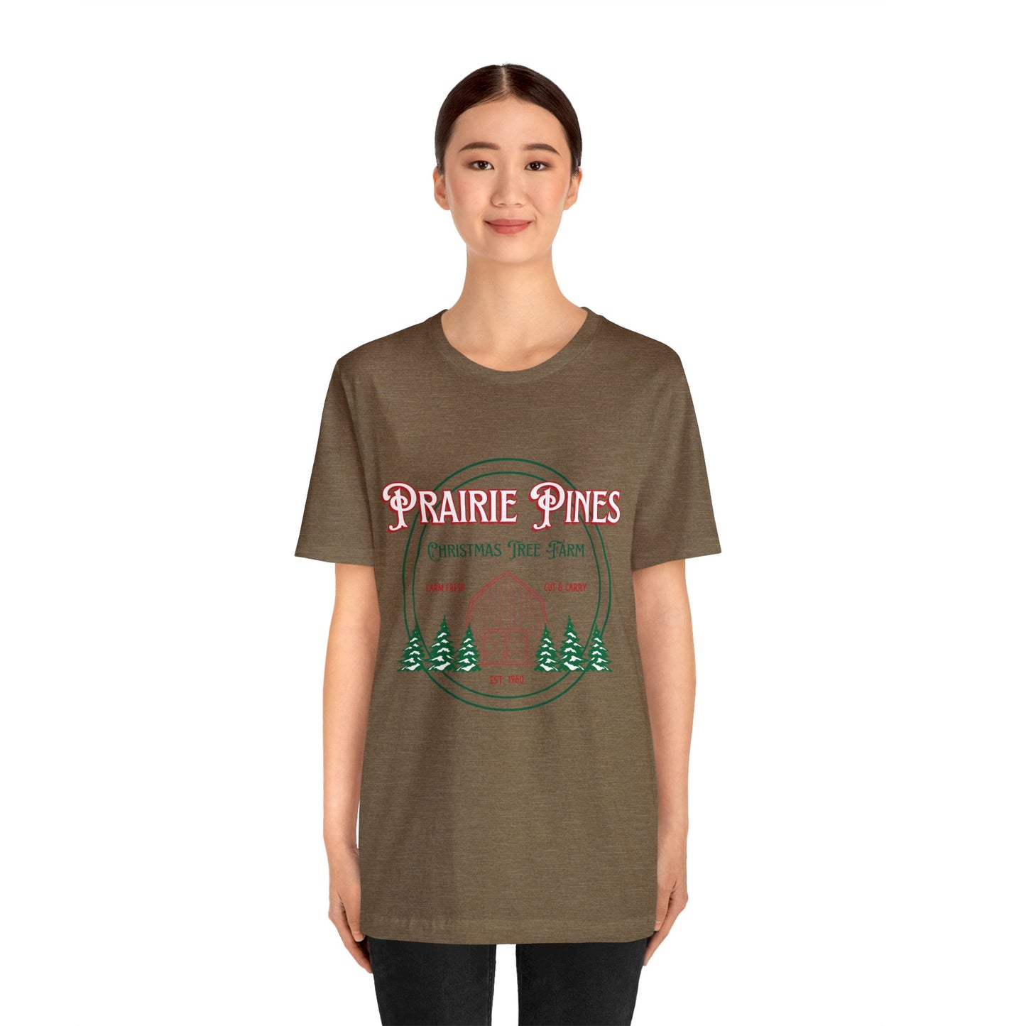 Vintage Prairie Pines Christmas Tree Farm - Unisex T-shirt