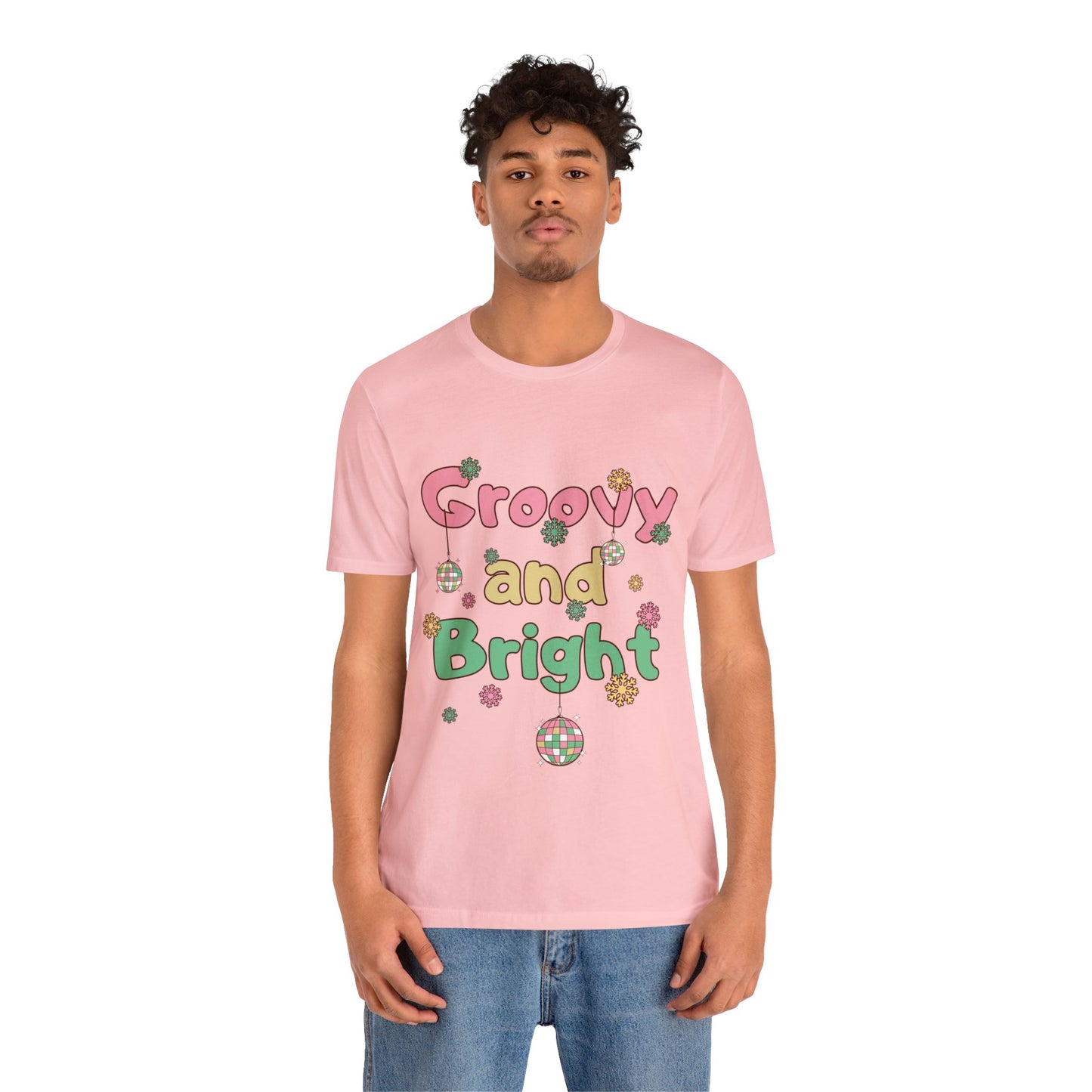 Pinkish Groovy and Bright Jingle Disco Ball - Unisex T-shirt