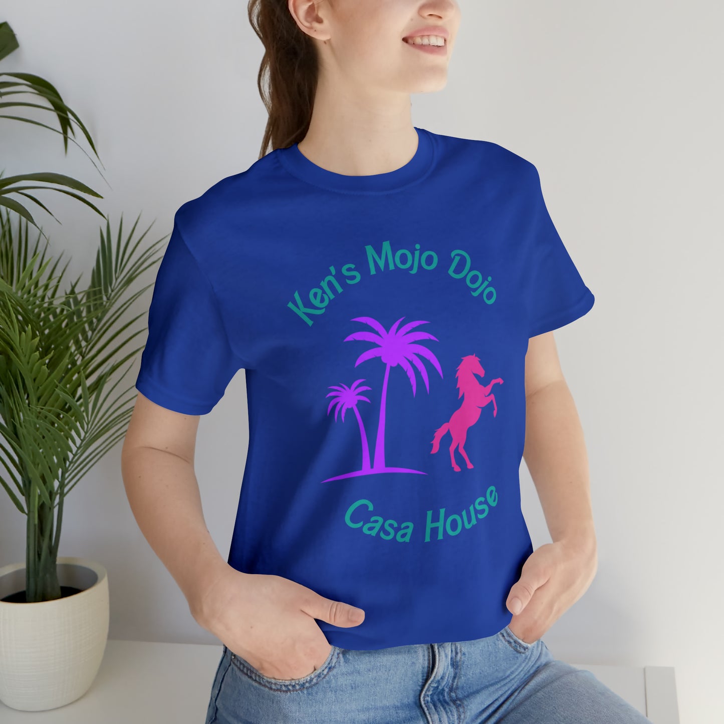 Palm Horse, Mojo Dojo Casa House, Unisex Jersey Short Sleeve Tee