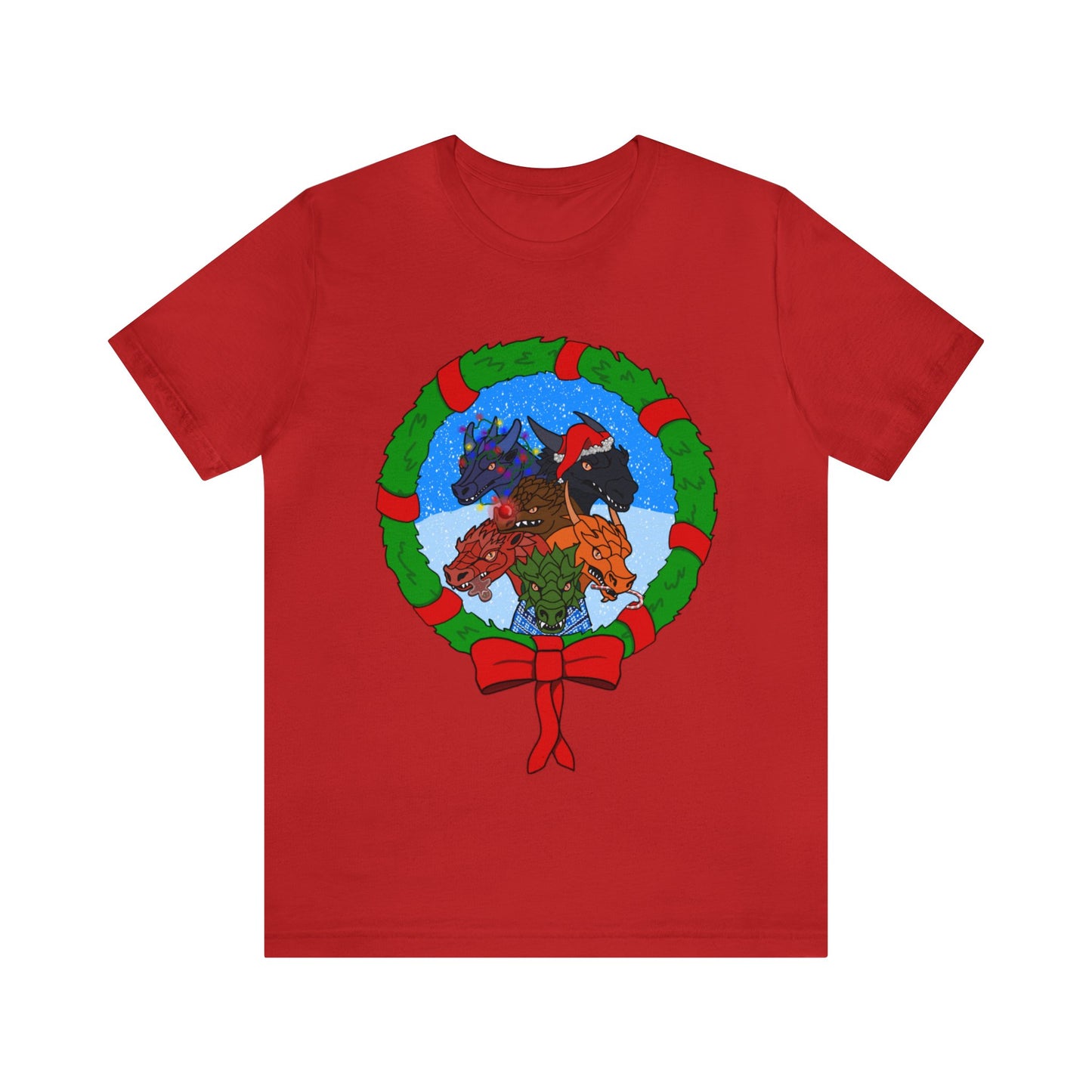 Dragon Christmas with Snowglobe Version - Unisex T-shirt