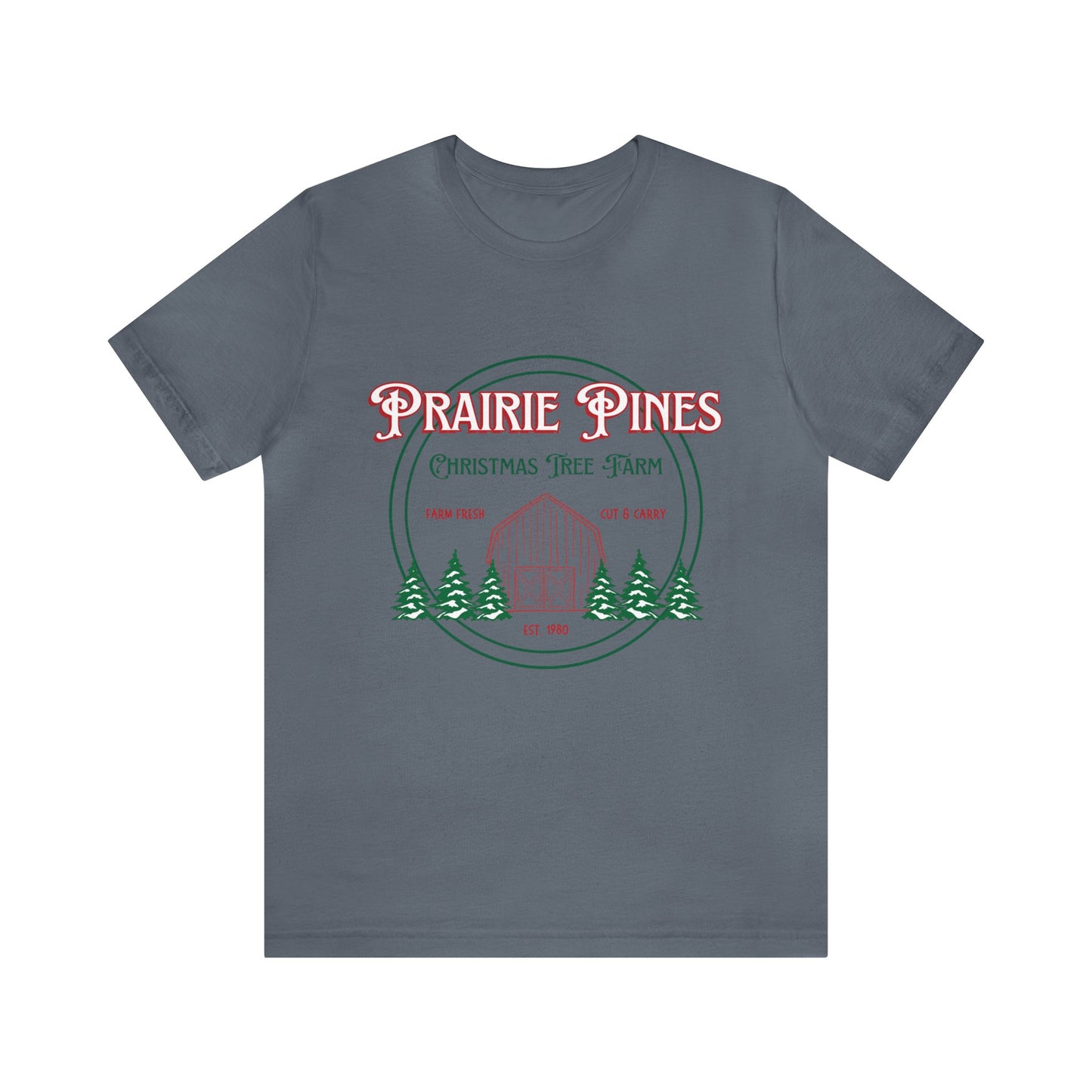 Vintage Prairie Pines Christmas Tree Farm - Unisex T-shirt