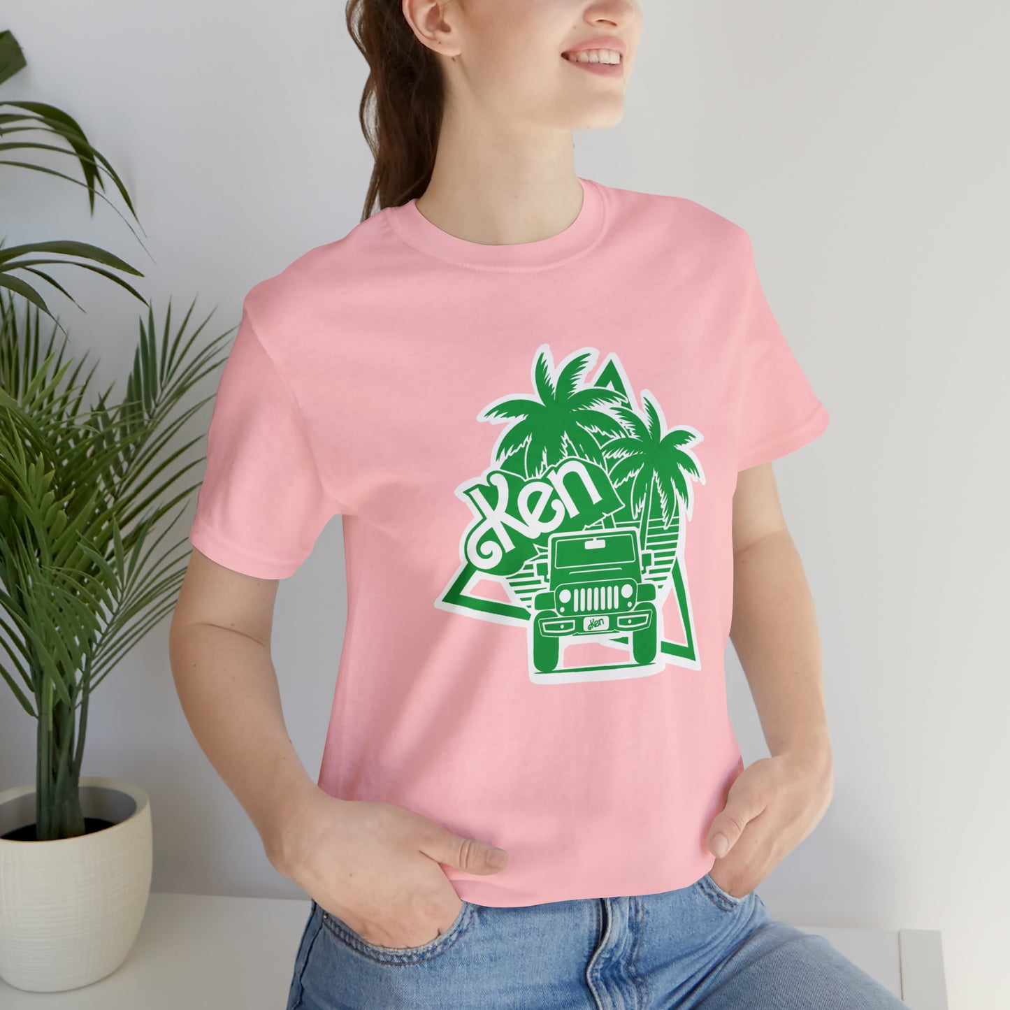 All green Ken, Beep Beep KEN Jeep, Unisex Jersey Short Sleeve Tee
