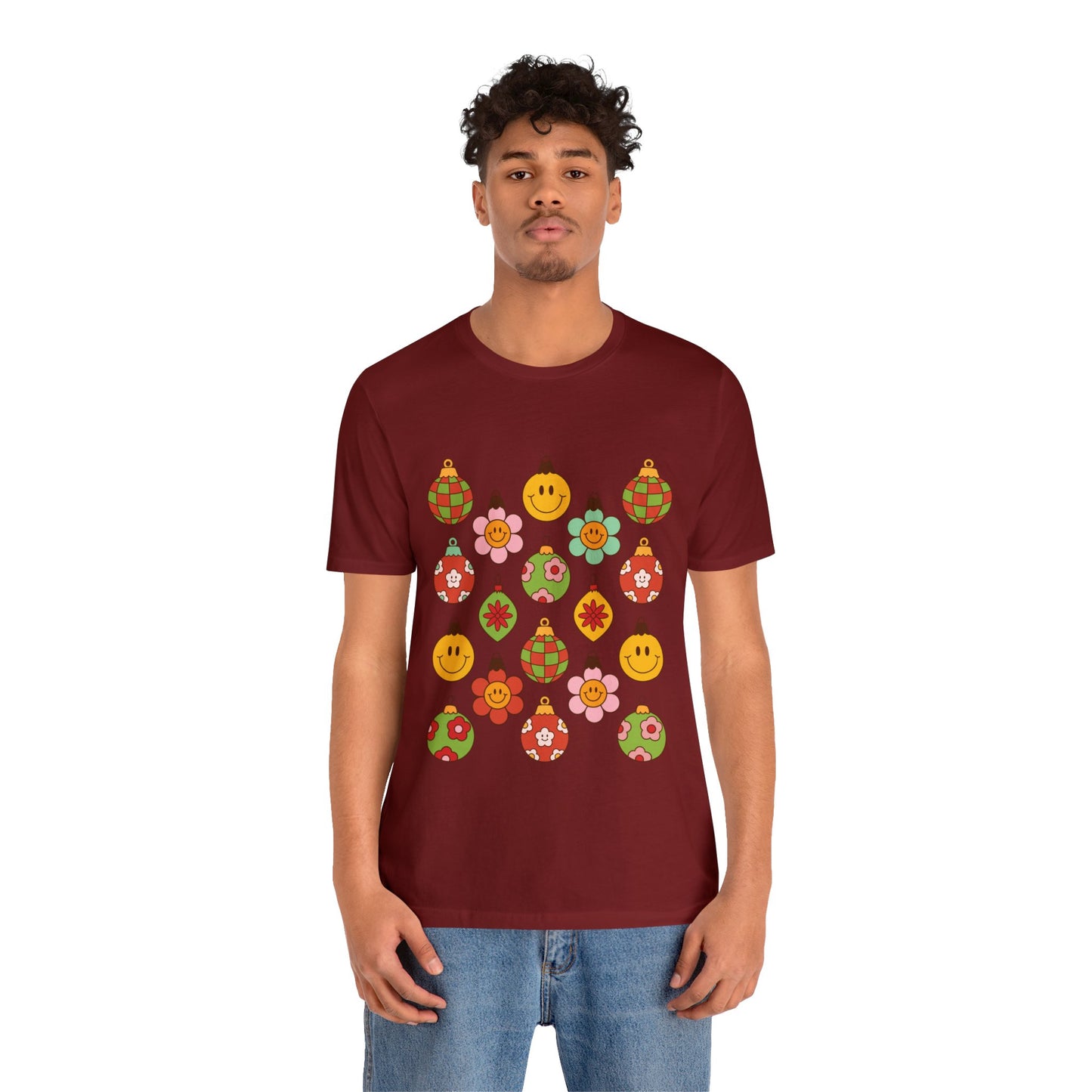 Groovy Christmas with back design - Unisex T-shirt