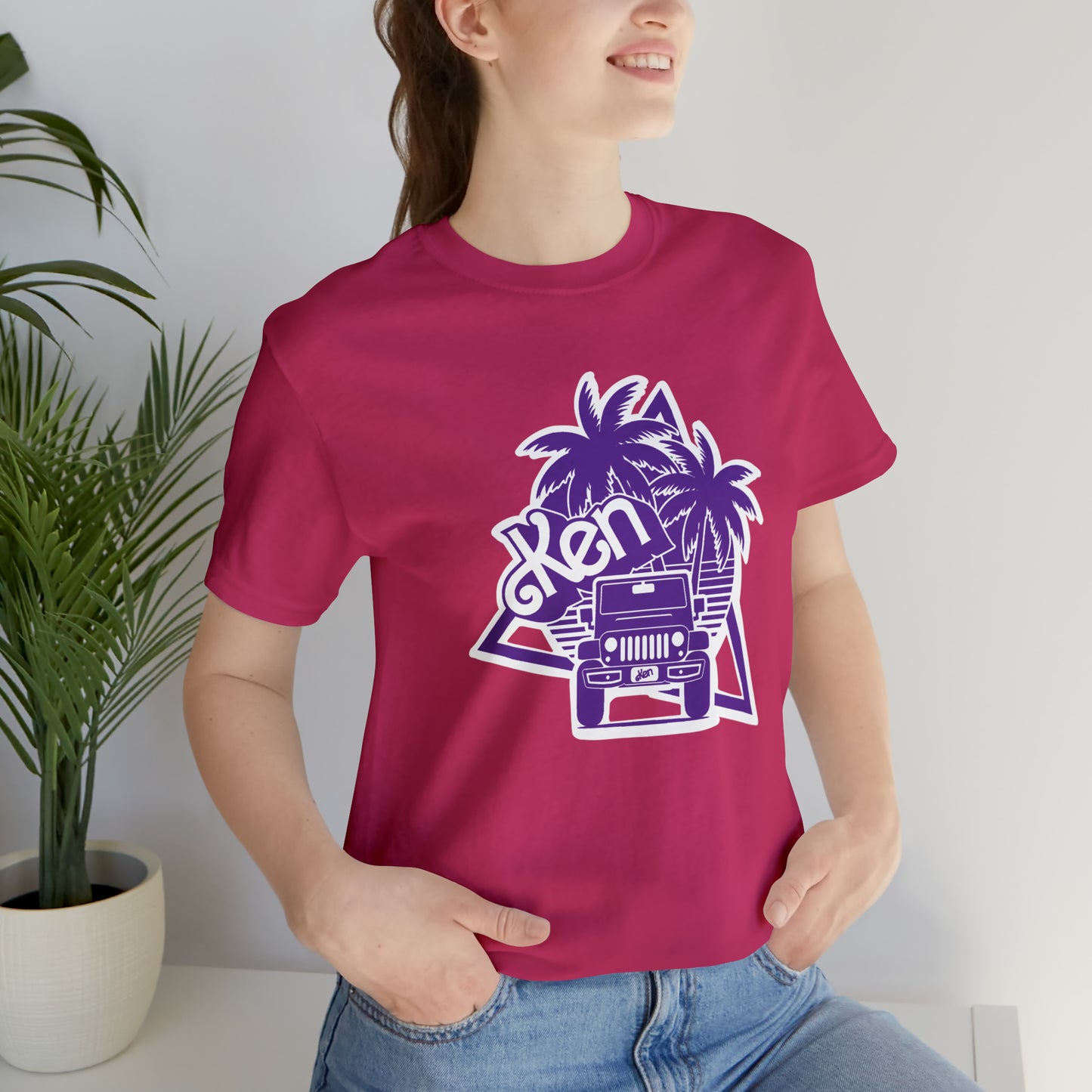 All Purple Ken, Beep Beep KEN Jeep, Unisex Jersey Short Sleeve Tee