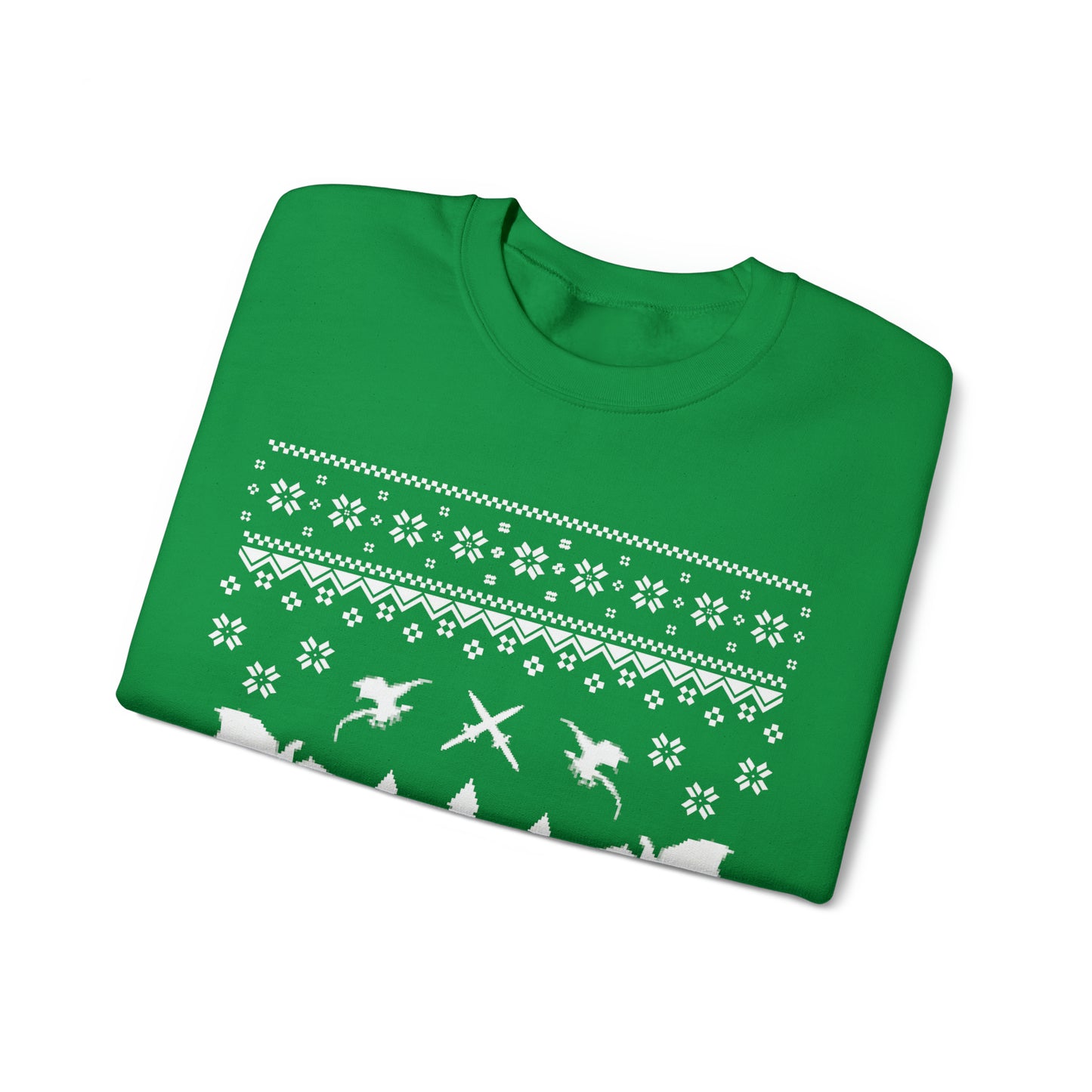 8-Bit Dragon Christmas version 3 - Unisex Sweatshirt