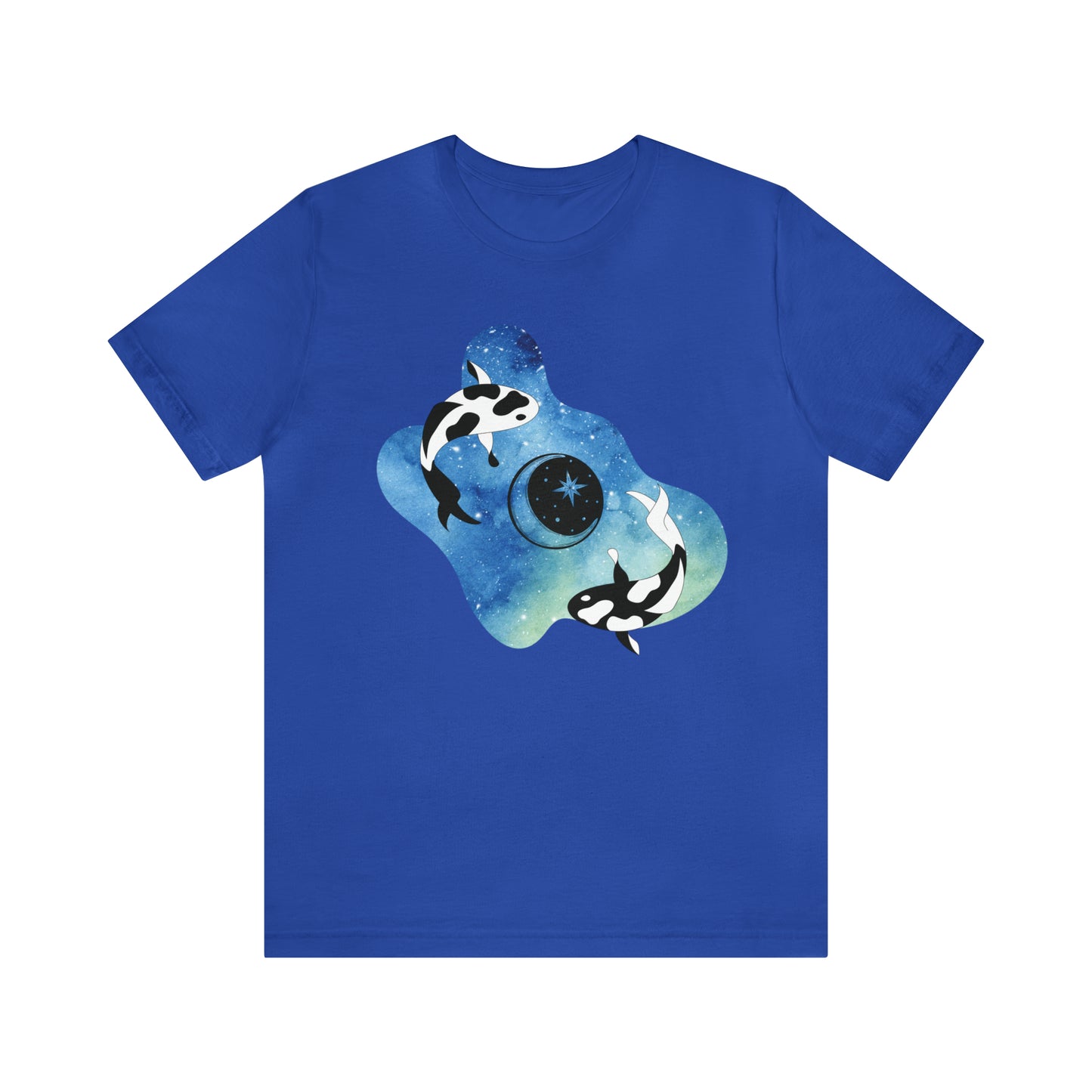 Watercolor Space Koi, Unisex Jersey Short Sleeve Tee