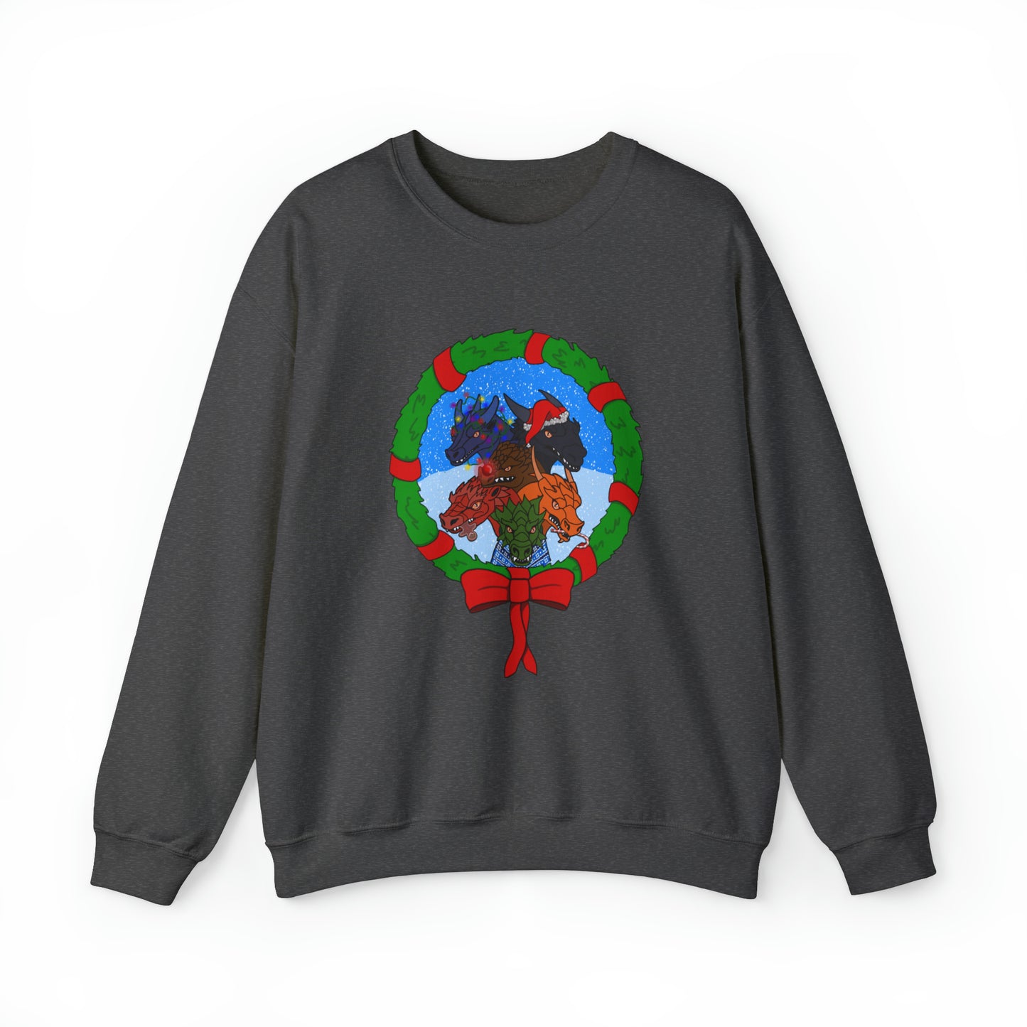 Dragon Christmas with snow - Unisex Sweatshirt