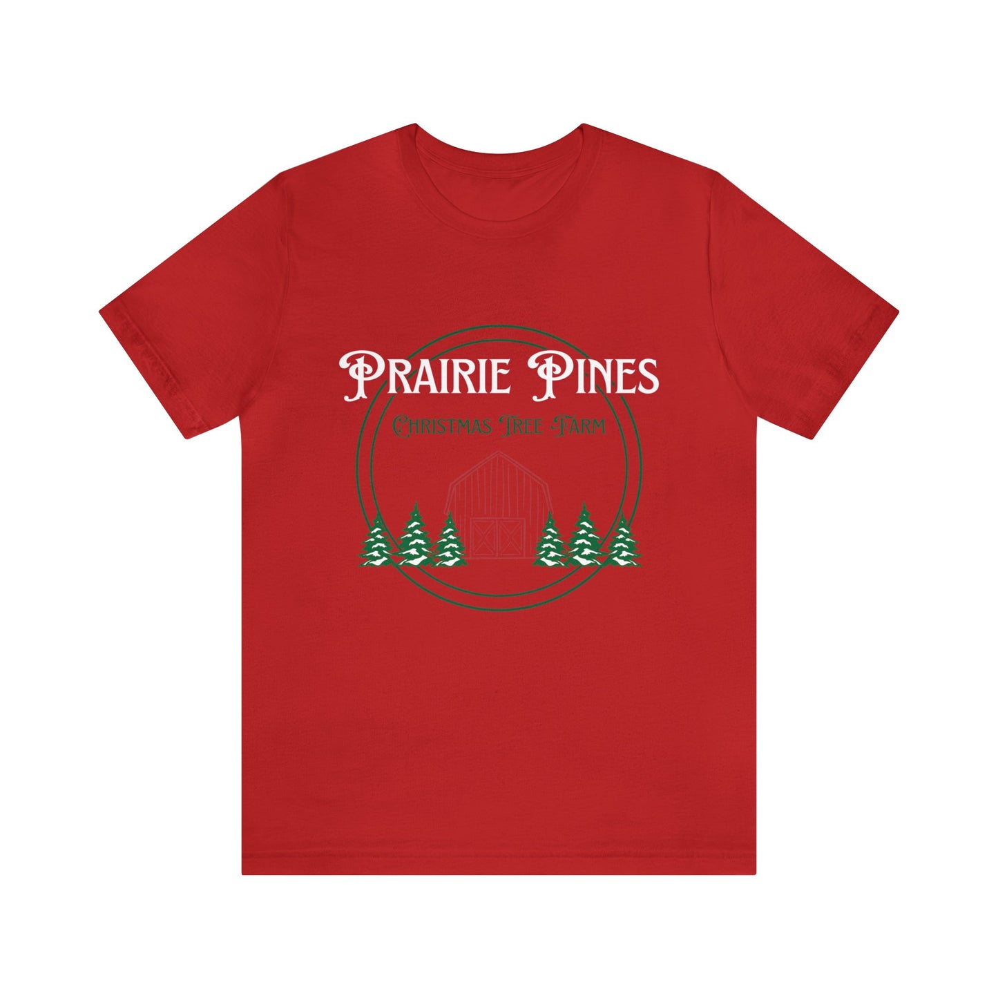Vintage Prairie Pines Christmas Tree Farm - Unisex T-shirt