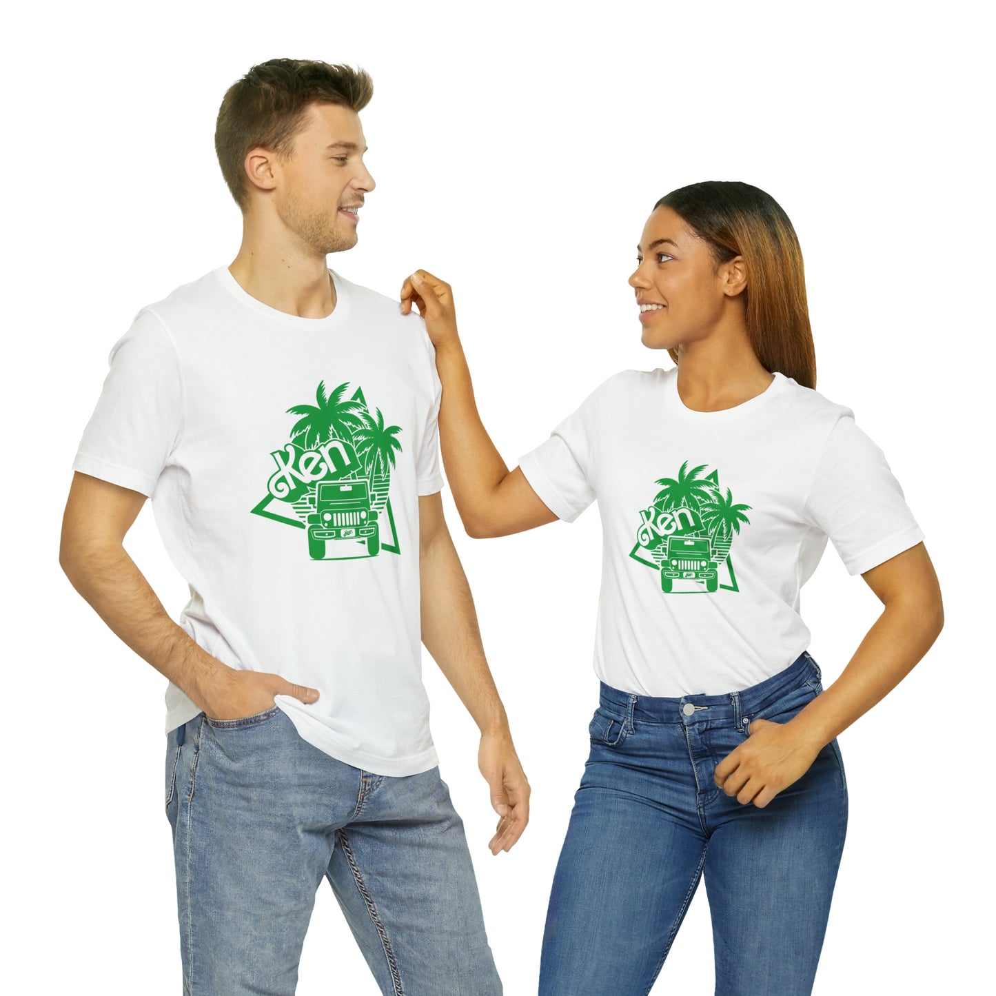 All green Ken, Beep Beep KEN Jeep, Unisex Jersey Short Sleeve Tee