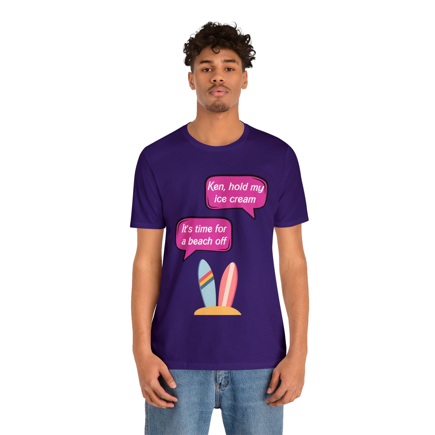 Beach off, Unisex Jersey Short Sleeve Tee