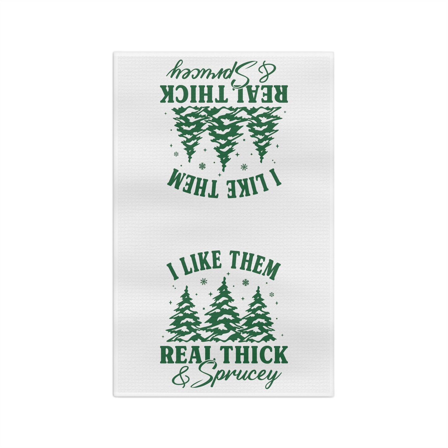 Thick and Sprucey Christmas Tree Tea Towel