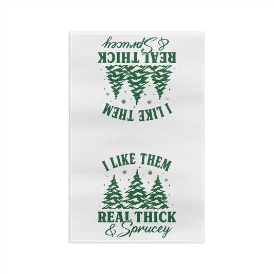 Thick and Sprucey Christmas Tree Tea Towel