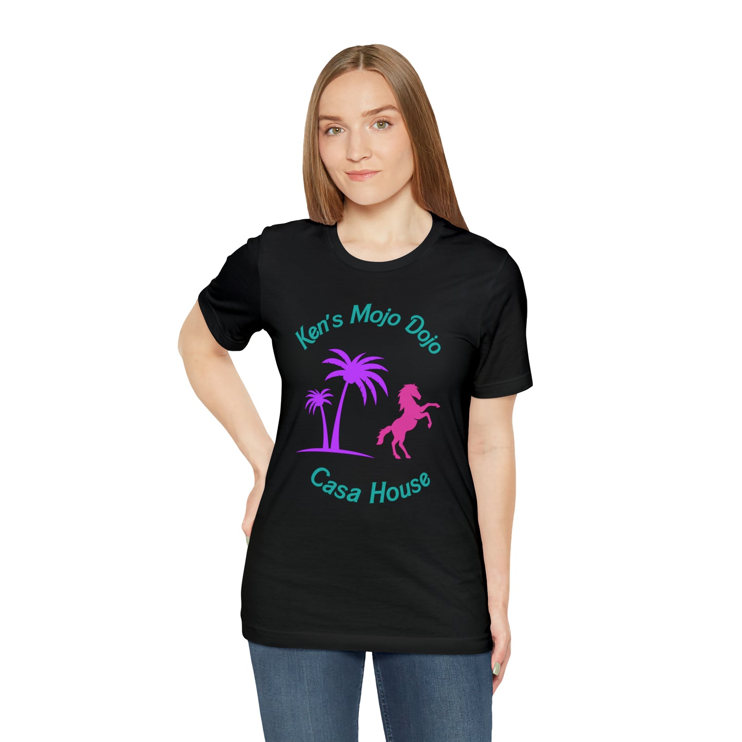 Palm Horse, Mojo Dojo Casa House, Unisex Jersey Short Sleeve Tee