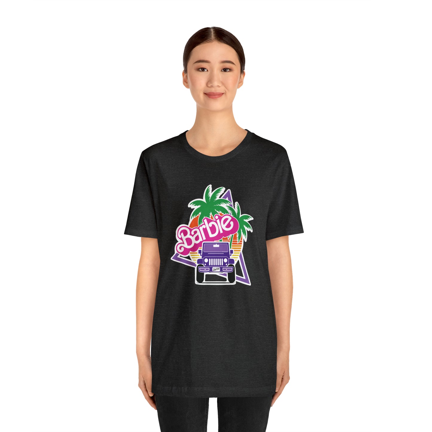Purple jeep, Beep Beep Barbie Jeep, Unisex Jersey Short Sleeve Tee