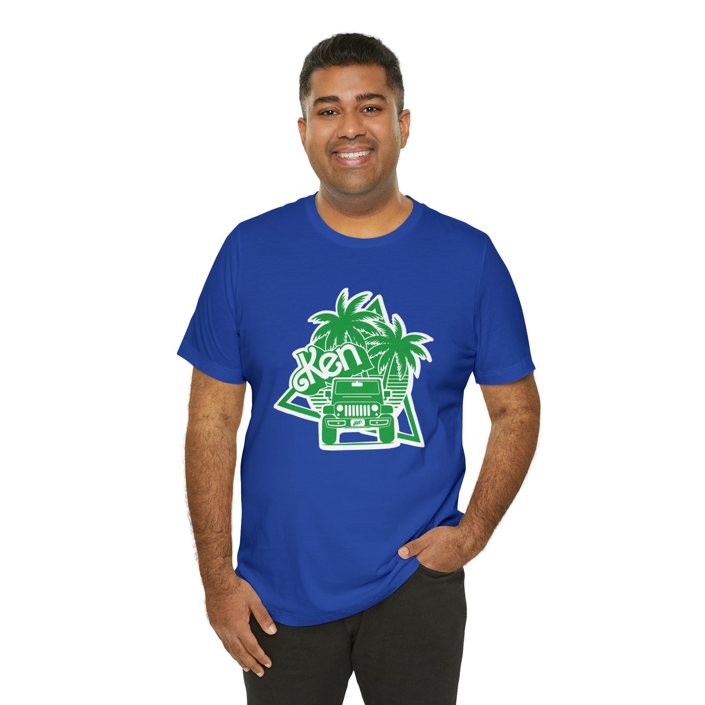 All green Ken, Beep Beep KEN Jeep, Unisex Jersey Short Sleeve Tee