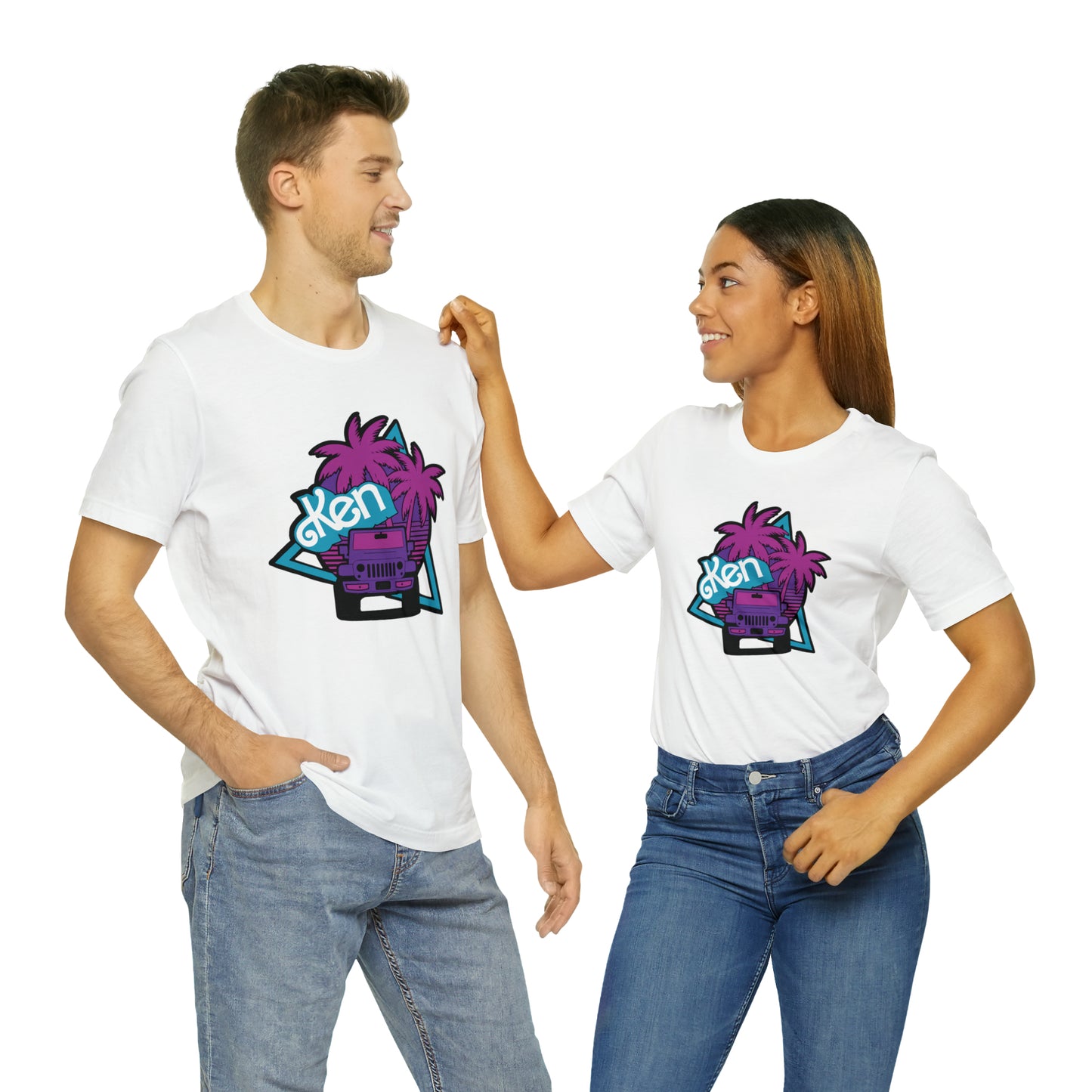 Neon Ken, Beep Beep KEN Jeep, Unisex Jersey Short Sleeve Tee