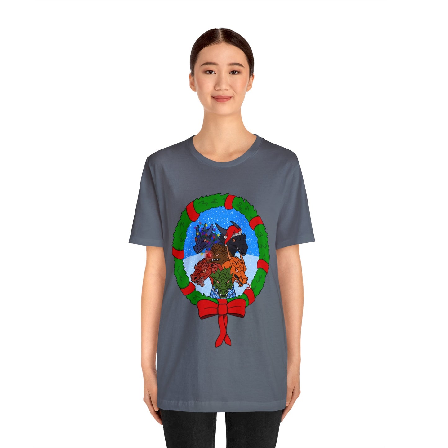 Dragon Christmas with Snowglobe Version - Unisex T-shirt
