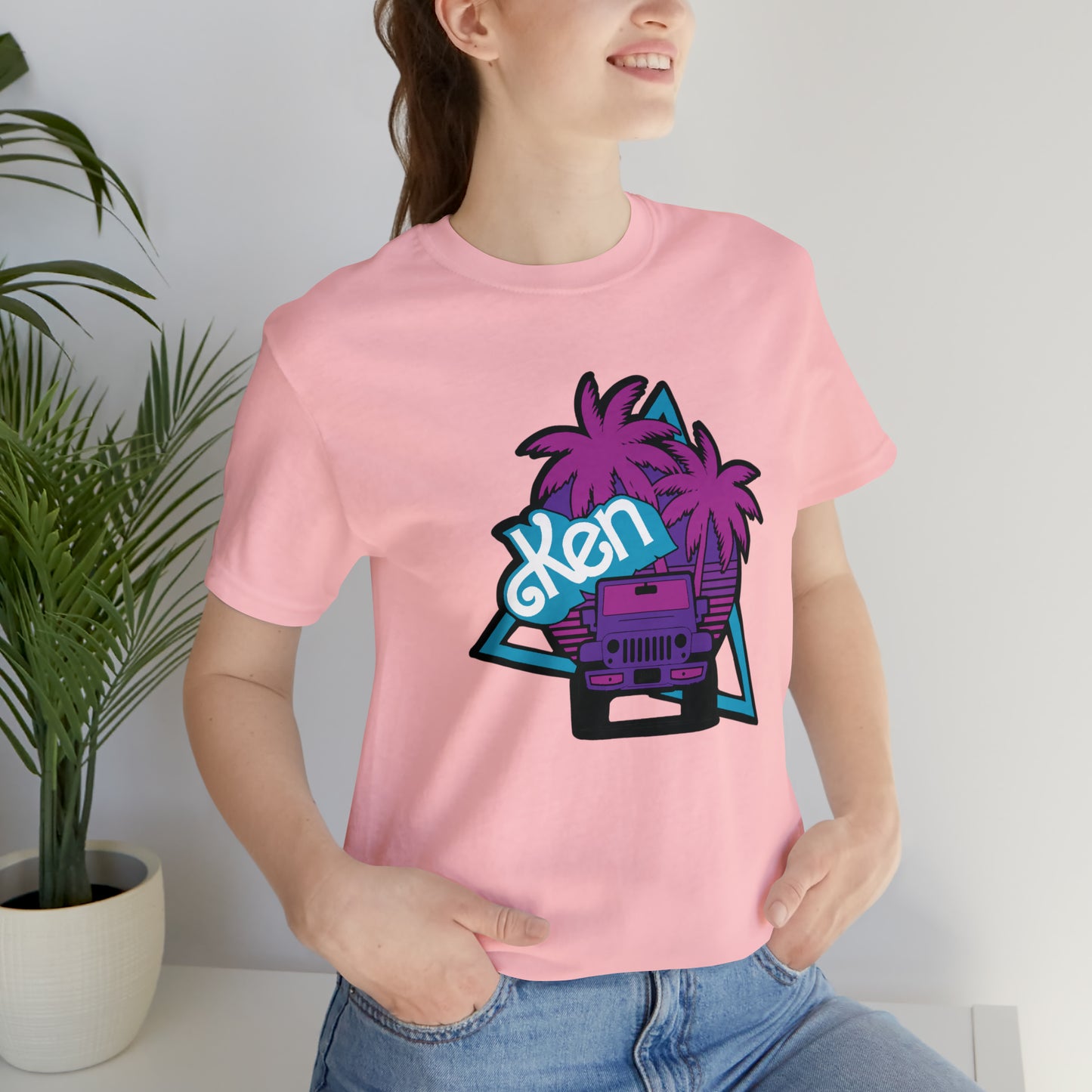 Neon Ken, Beep Beep KEN Jeep, Unisex Jersey Short Sleeve Tee