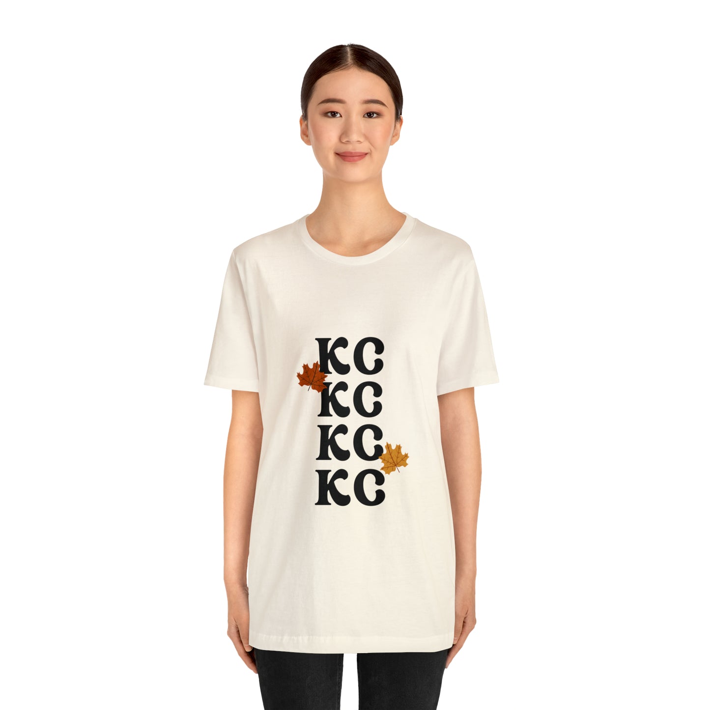 Black Text - Kansas City Fall, Unisex Jersey Short Sleeve Tee