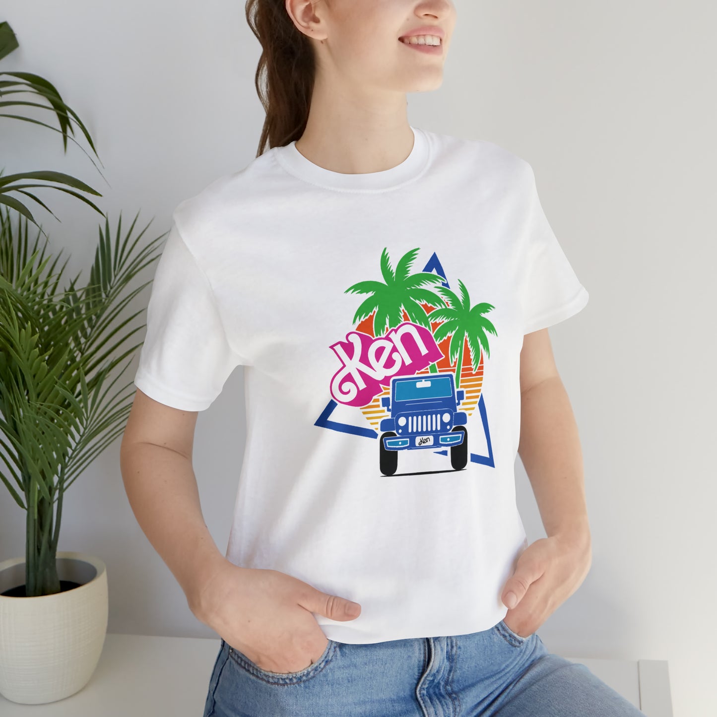 Blue Ken, Beep Beep KEN Jeep, Unisex Jersey Short Sleeve Tee