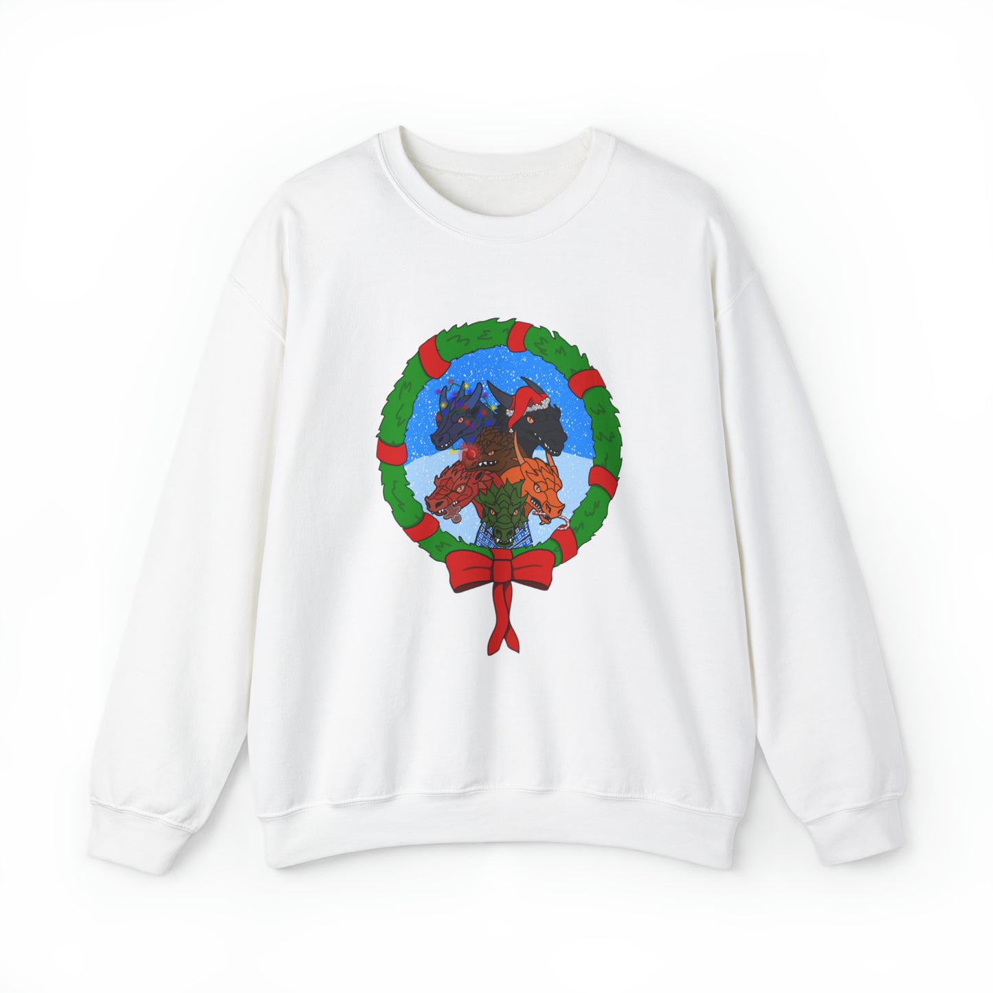 Dragon Christmas with snow - Unisex Sweatshirt