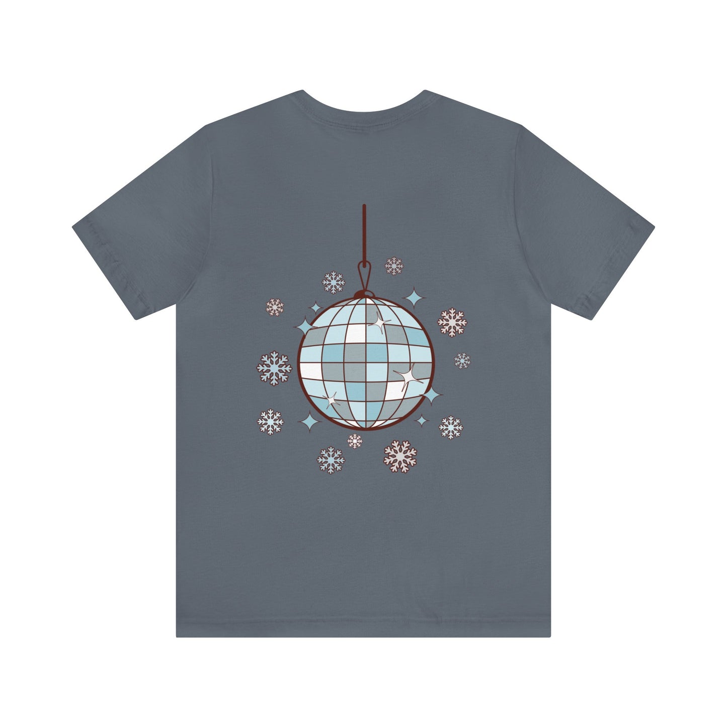 Silver and Blue - Groovy and Bright Jingle Disco Ball - Unisex T-shirt