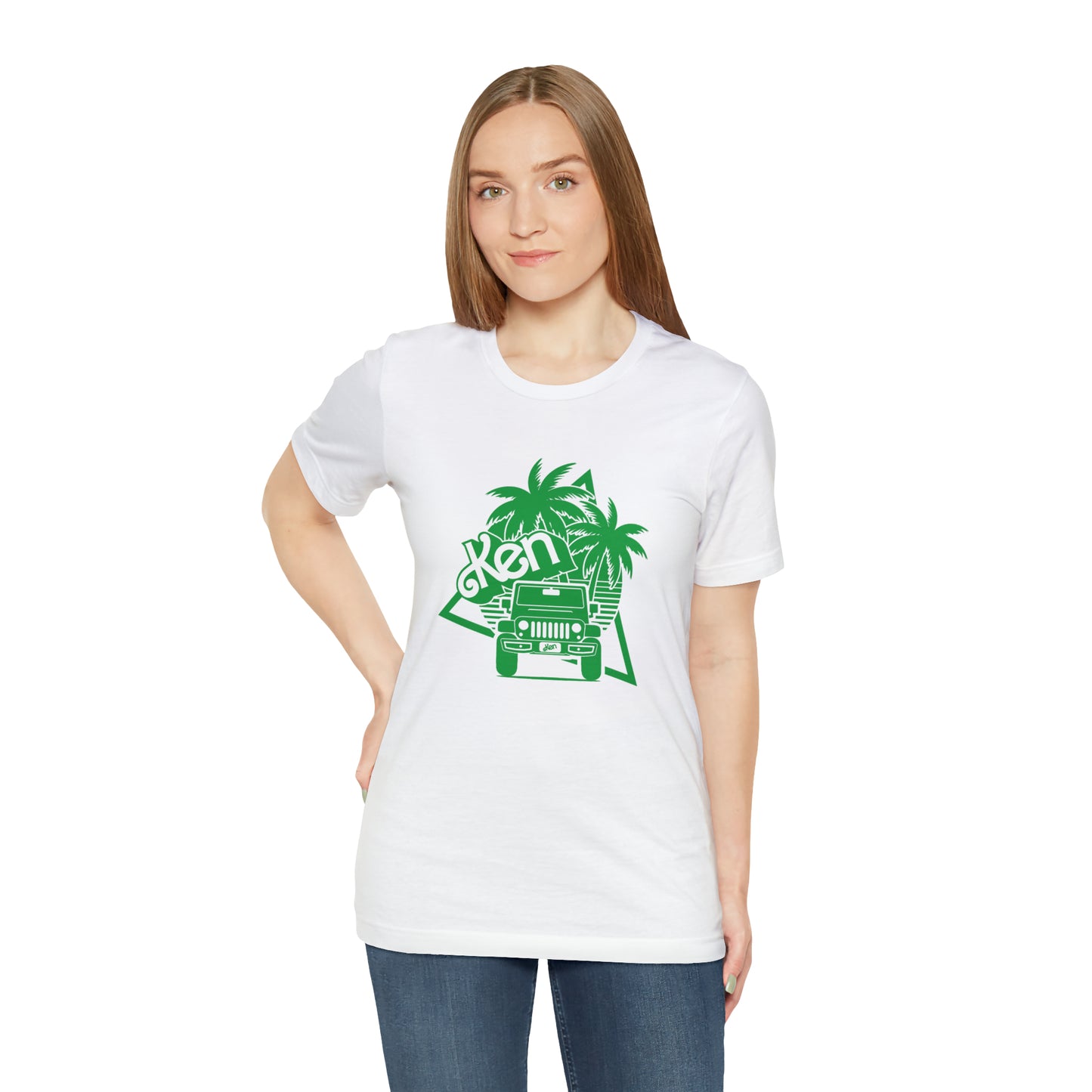 All green Ken, Beep Beep KEN Jeep, Unisex Jersey Short Sleeve Tee