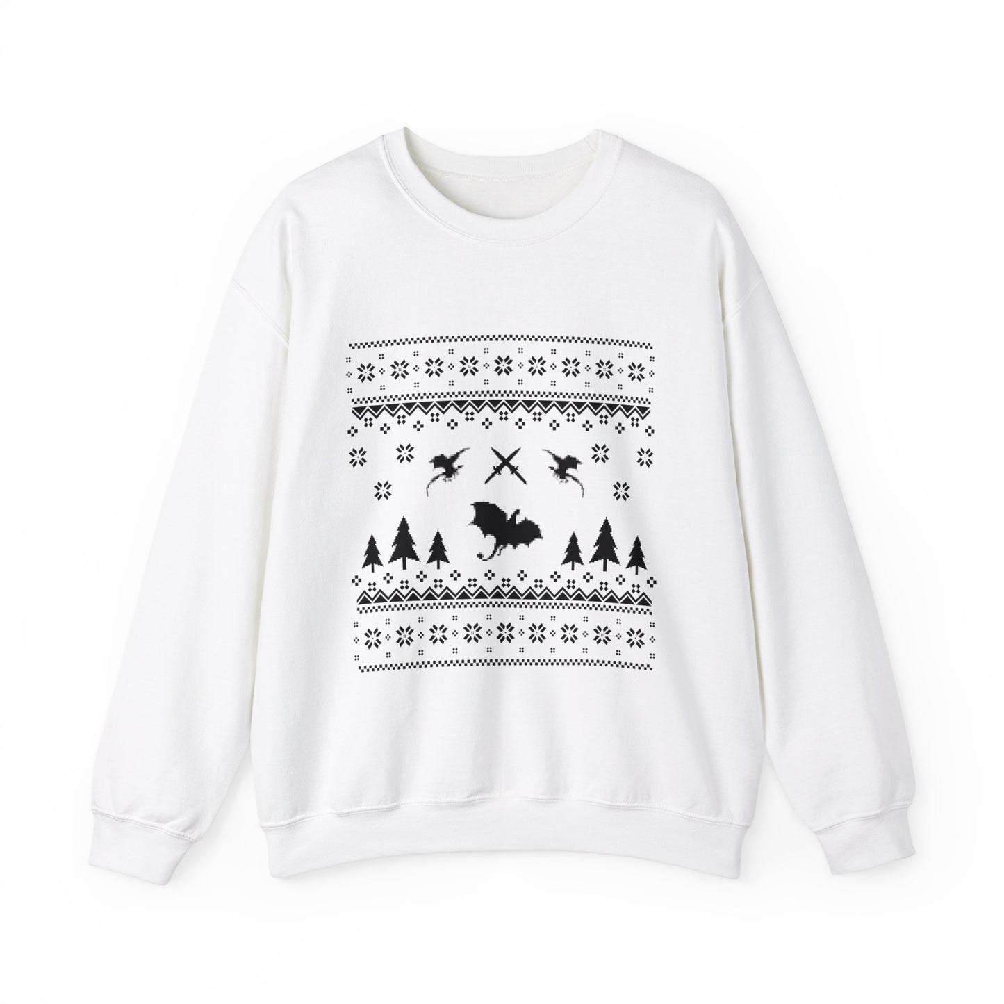 8-Bit Dragon Christmas version 4 - Unisex Sweatshirt