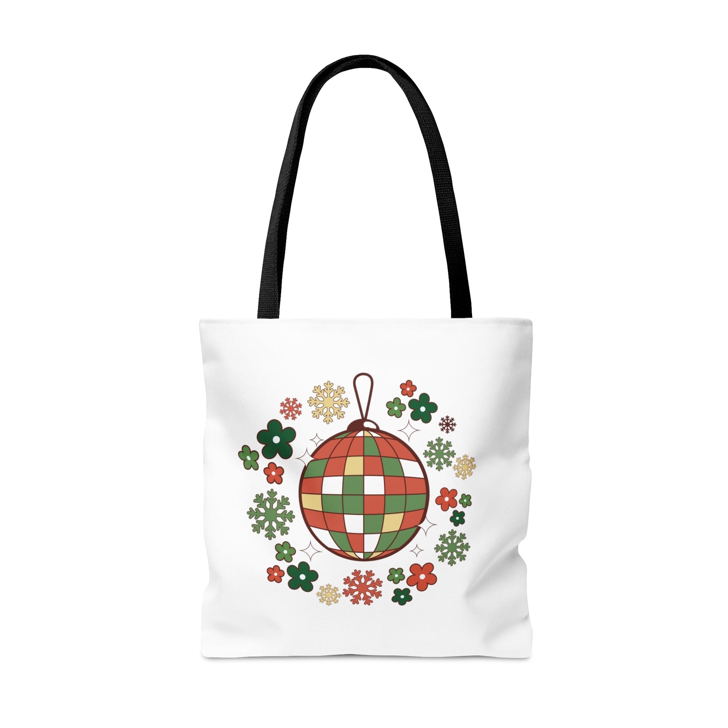Jingle Ball Tote - Groovy and Bright on back